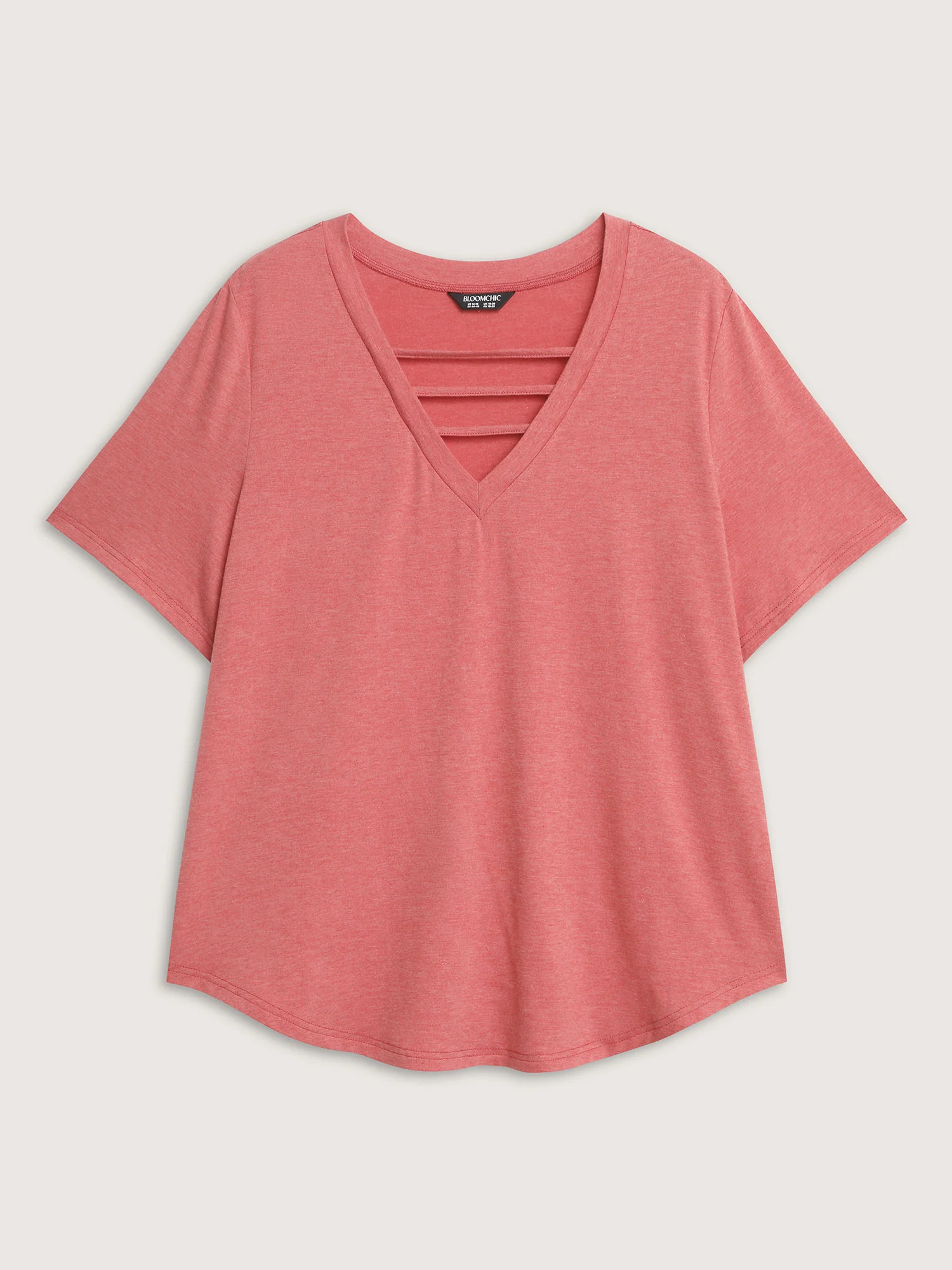 Supersoft Cut-Out Neckline Relaxed-Fit T-Shirt - Image 6