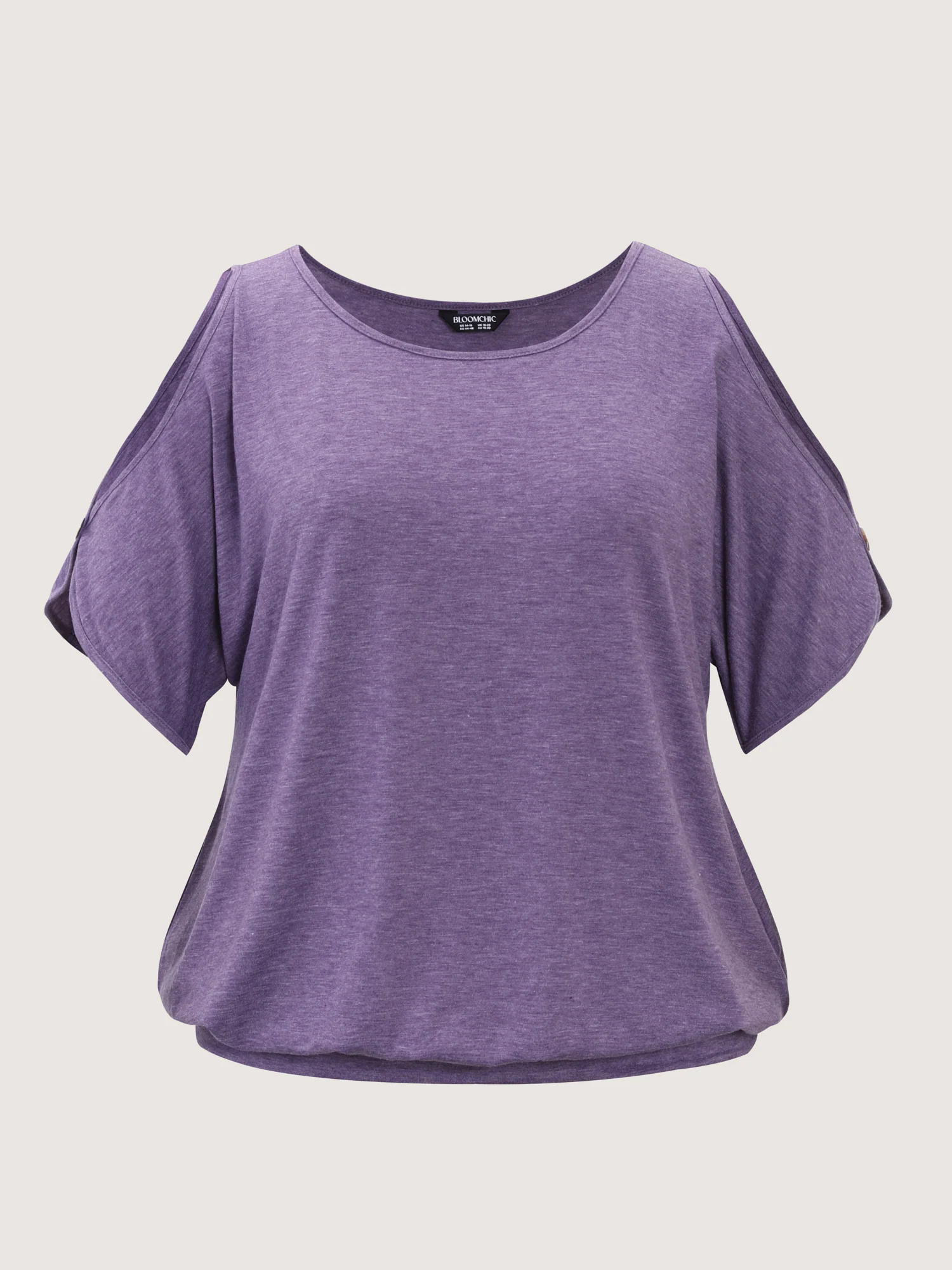 Supersoft Cut-Out Shoulder T-Shirt - Image 7