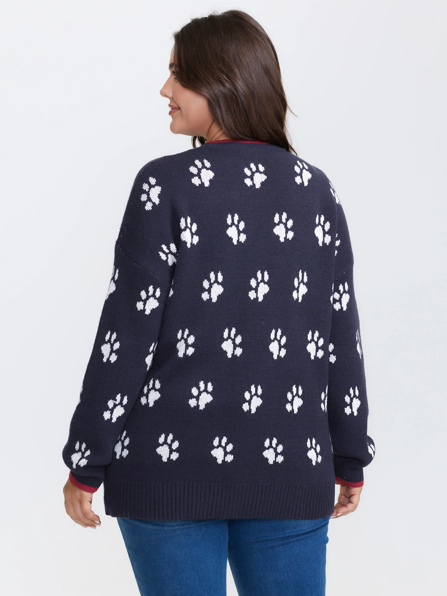 Supersoft Cute Paw Round Neck Pullover - Image 4