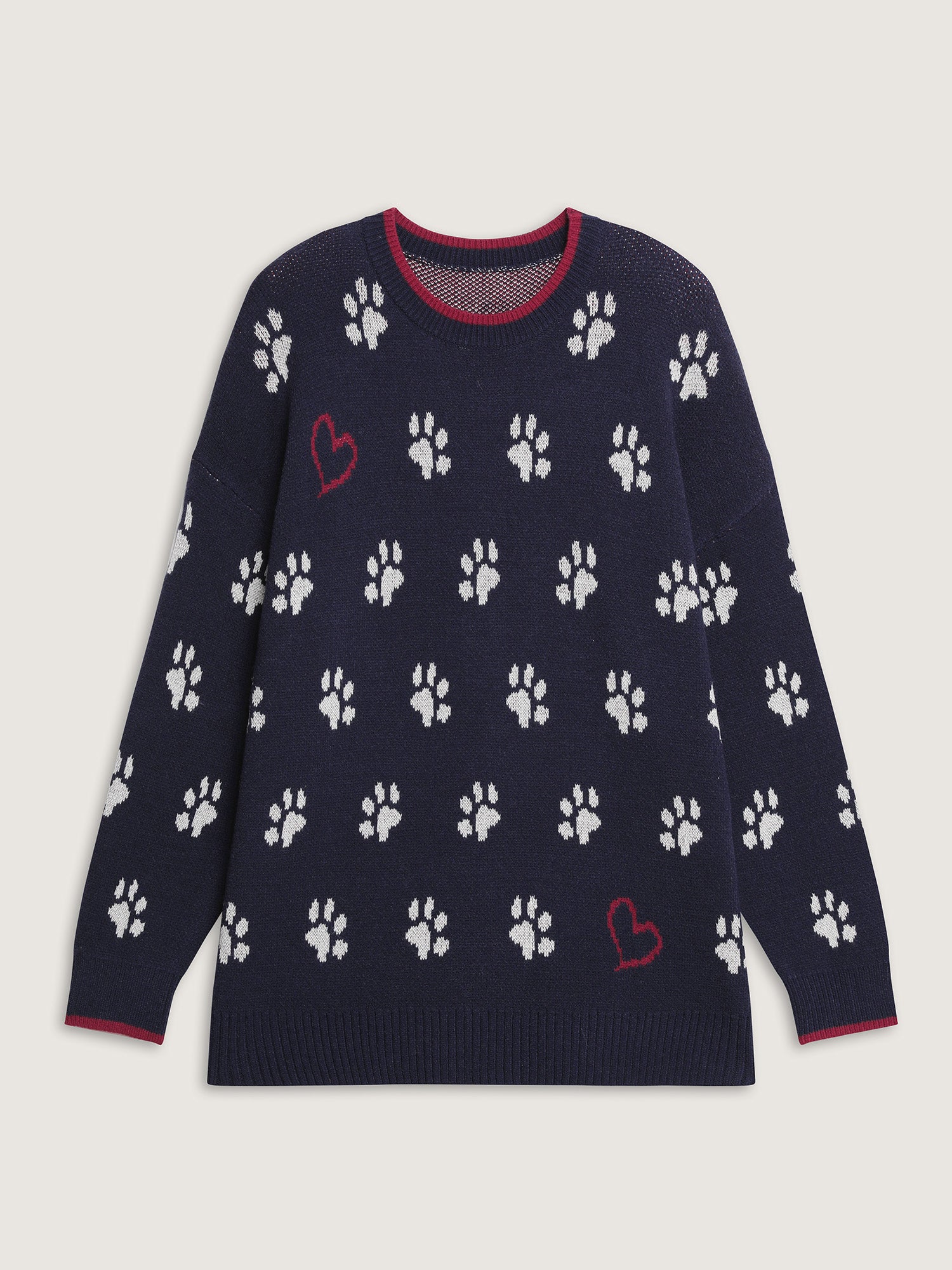 Supersoft Cute Paw Round Neck Pullover - Image 5
