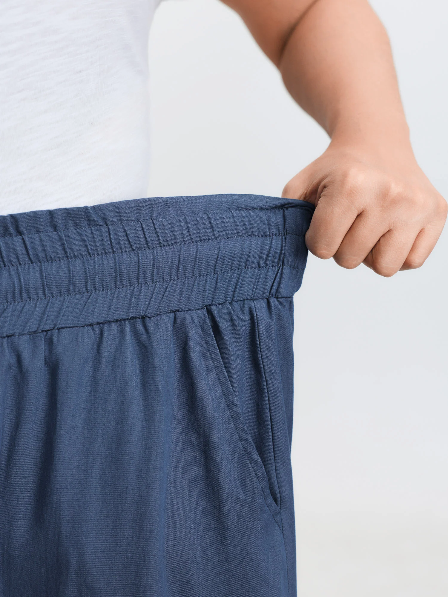 Supersoft Denim-Like Wide Leg Pants - Image 3