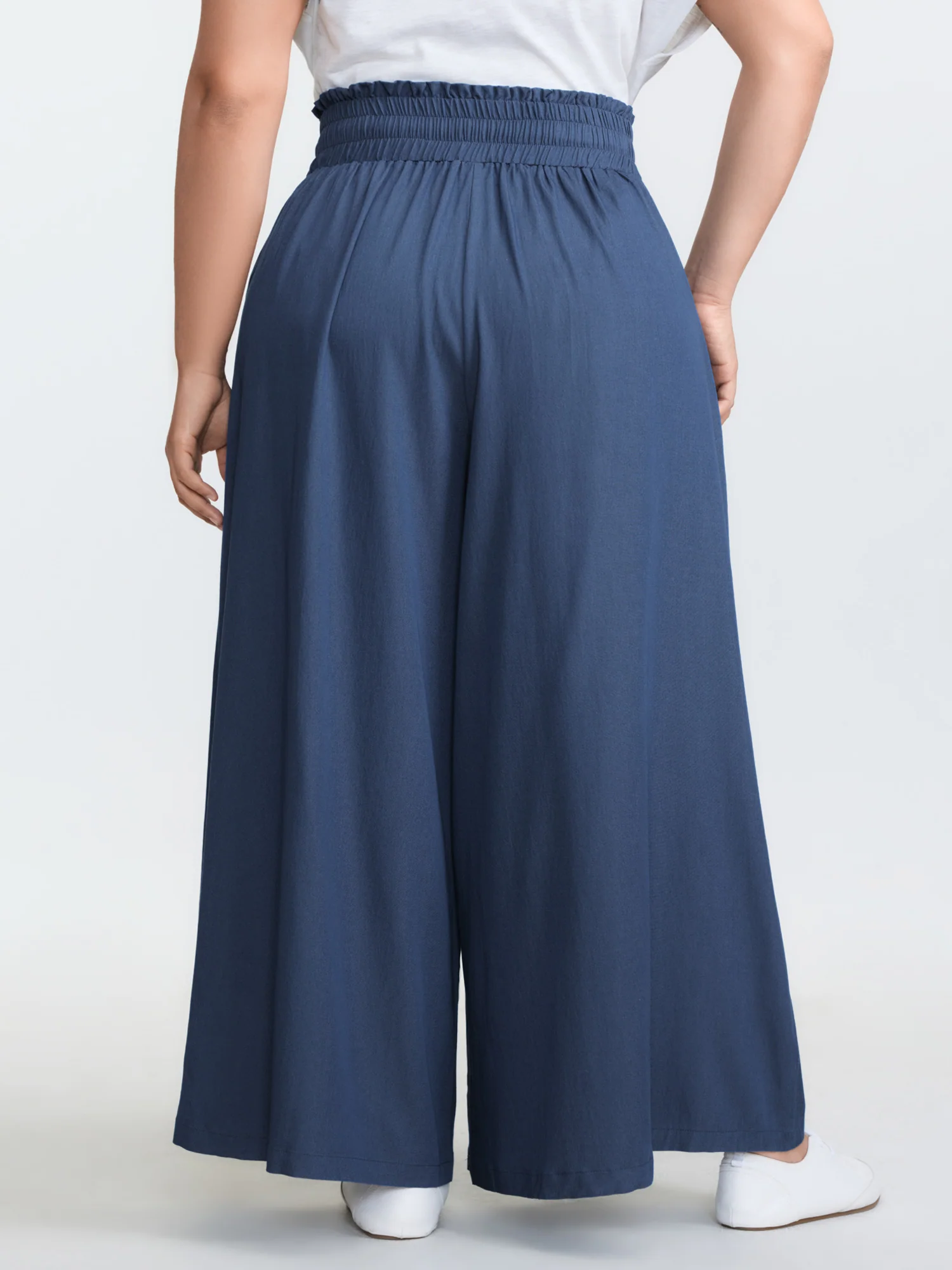 Supersoft Denim-Like Wide Leg Pants - Image 5