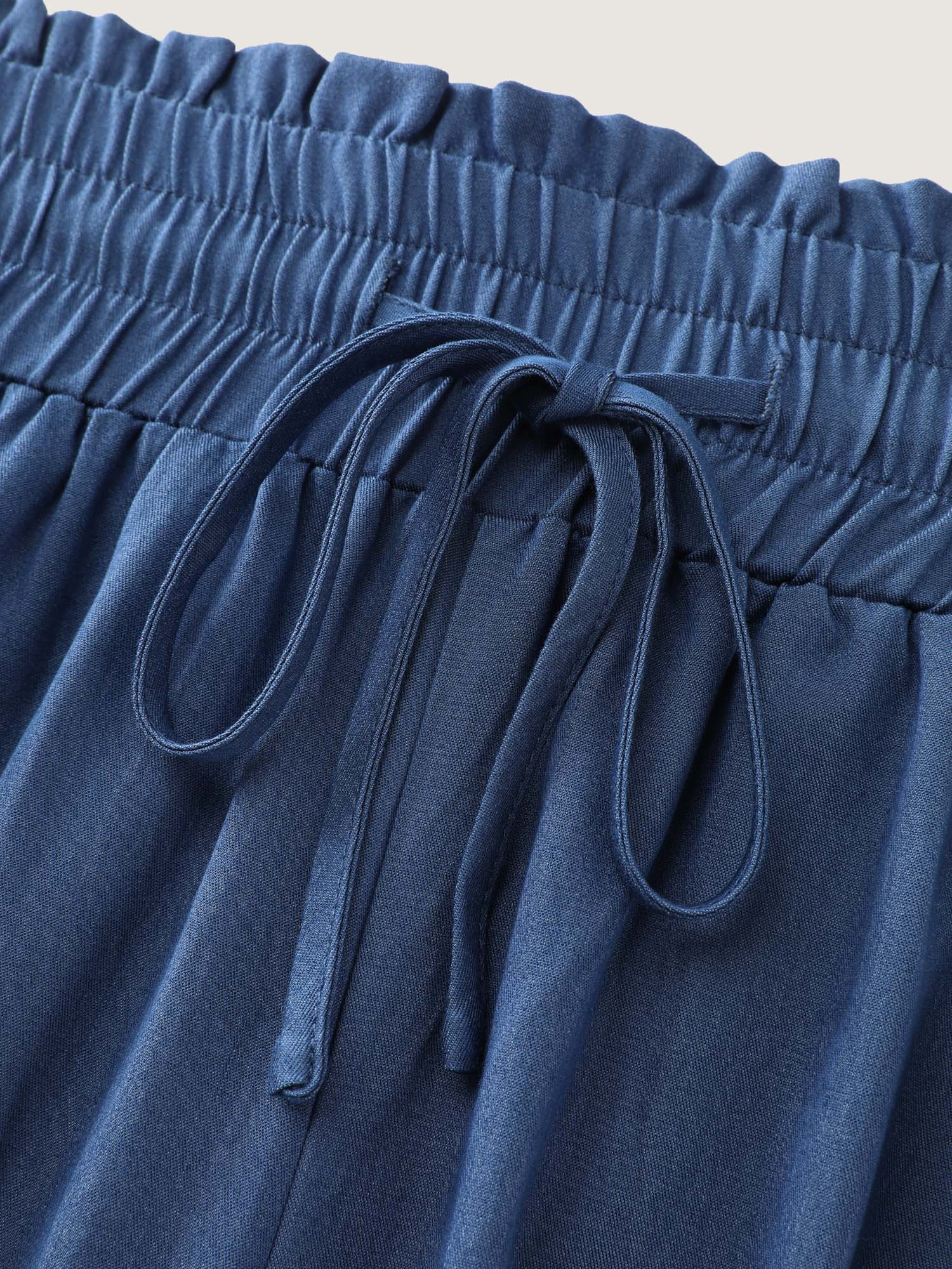 Supersoft Denim-Like Wide Leg Pants - Image 7