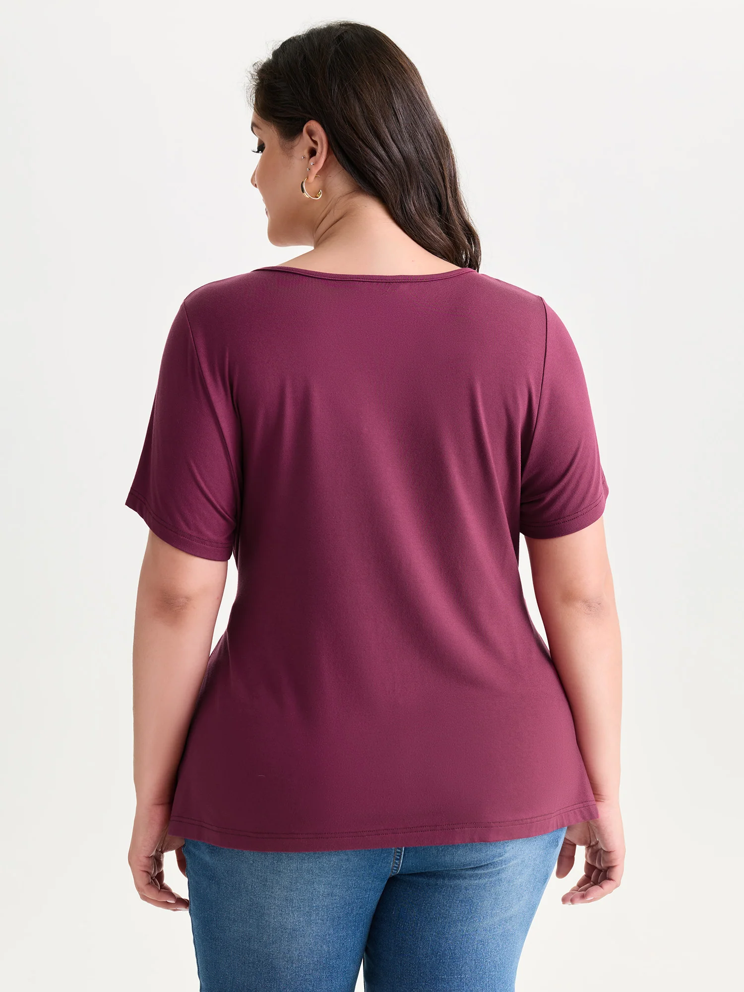 Supersoft Draped Side-Tie T-Shirt - Image 4