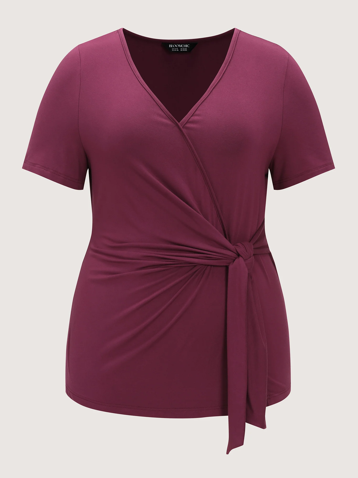 Supersoft Draped Side-Tie T-Shirt - Image 6