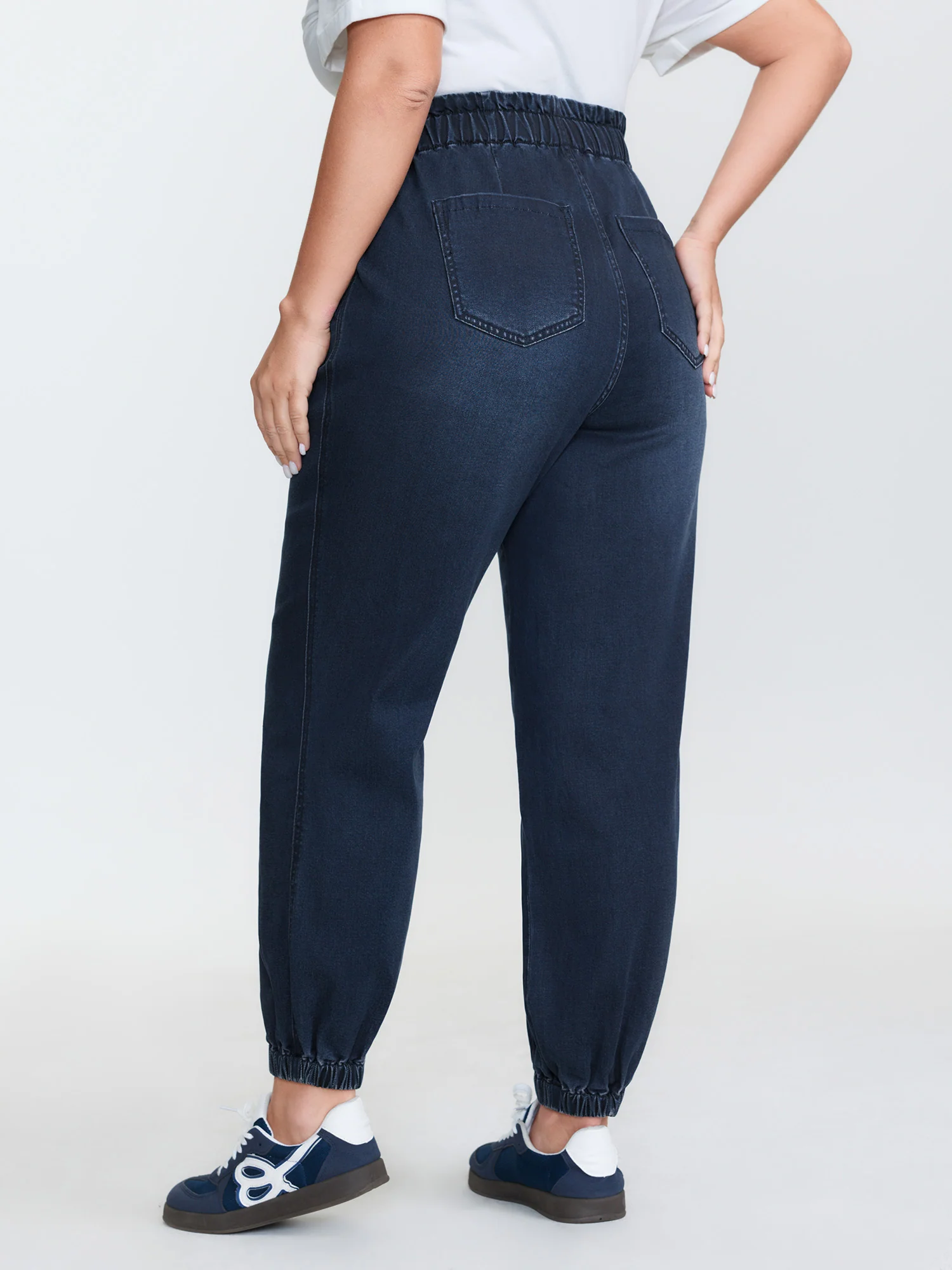 Supersoft Drawstring Elastic Waist Jeans - Image 5