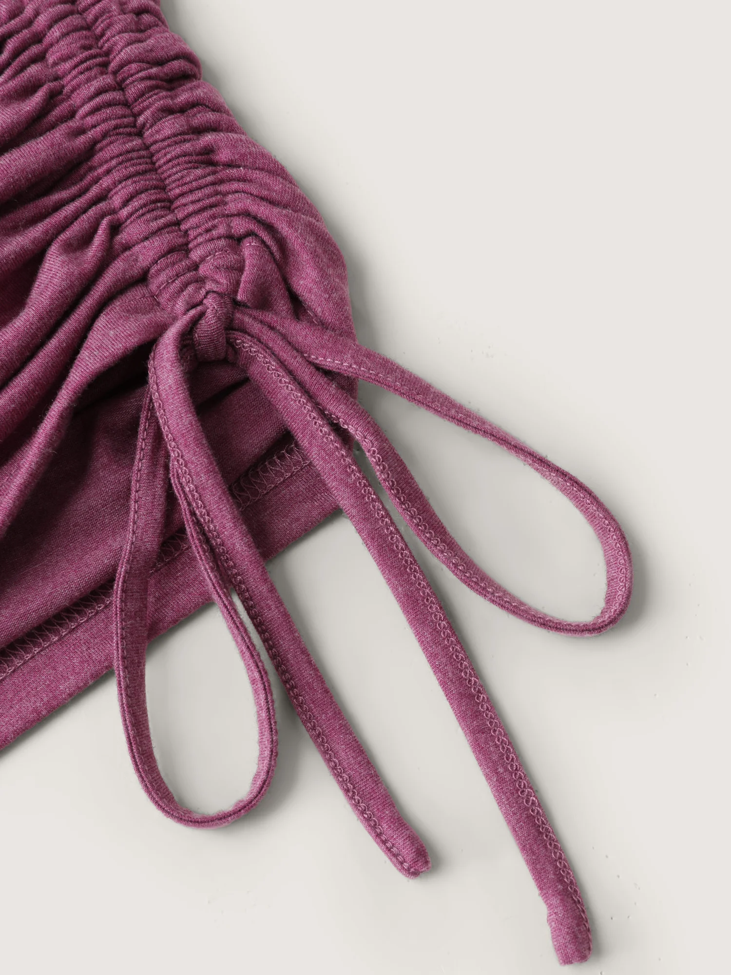 Supersoft Drawstring Ruched Scoop Neckline Tank Top - Image 5