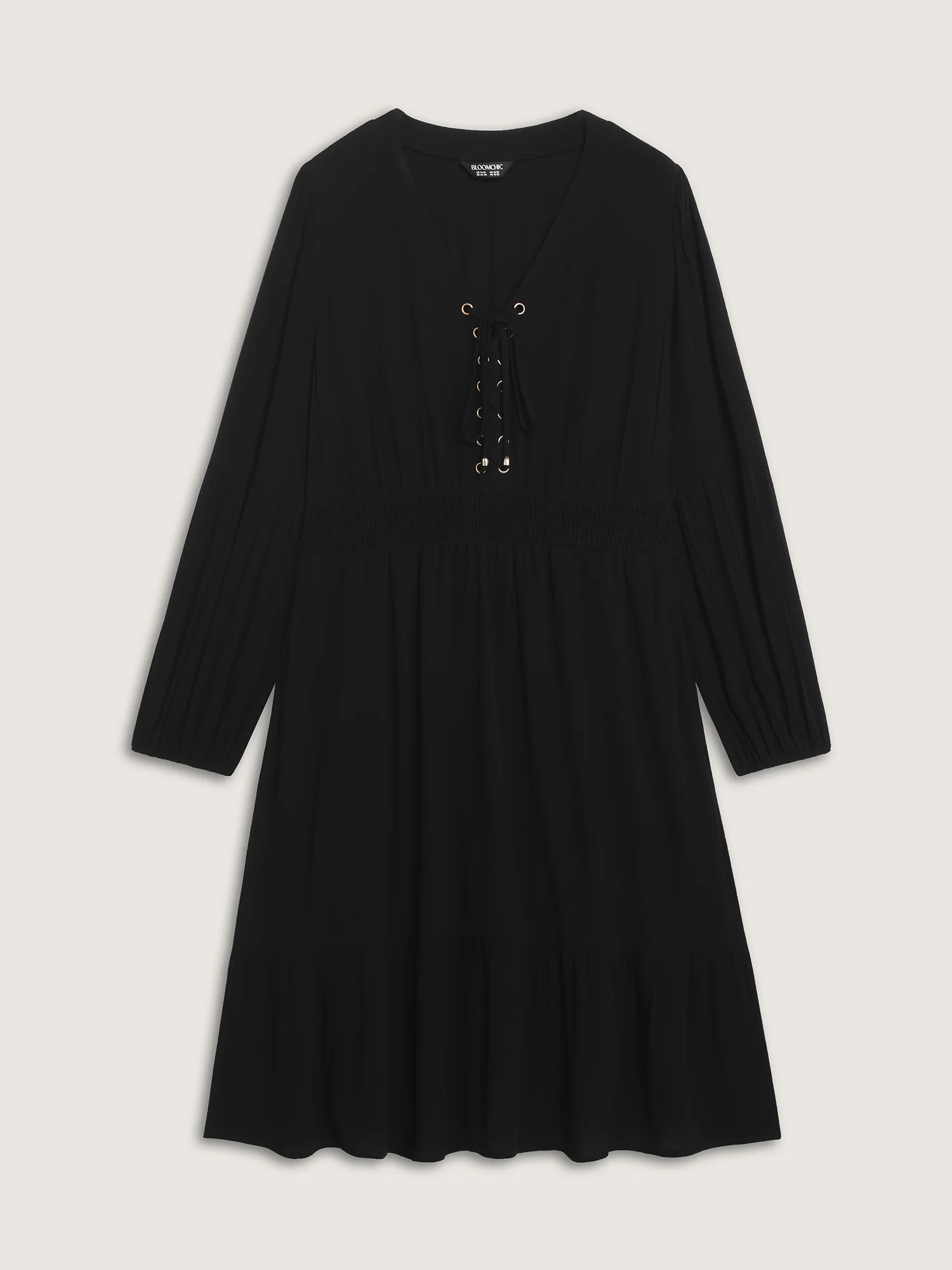 Supersoft Drawstring Shirred Waist Midi Dress - Image 7