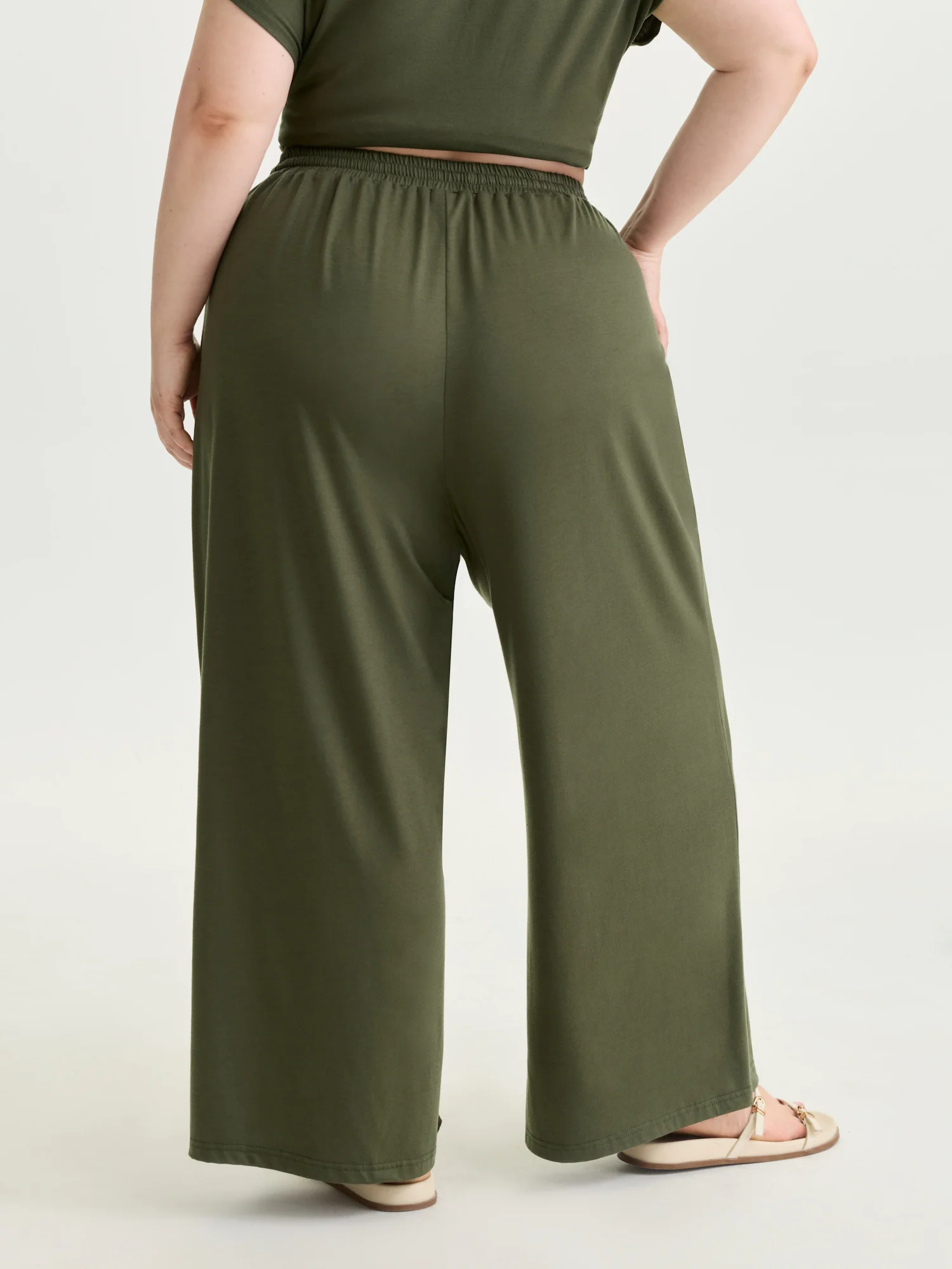 Supersoft Drawstring Waist Straight Leg Pants - Image 7