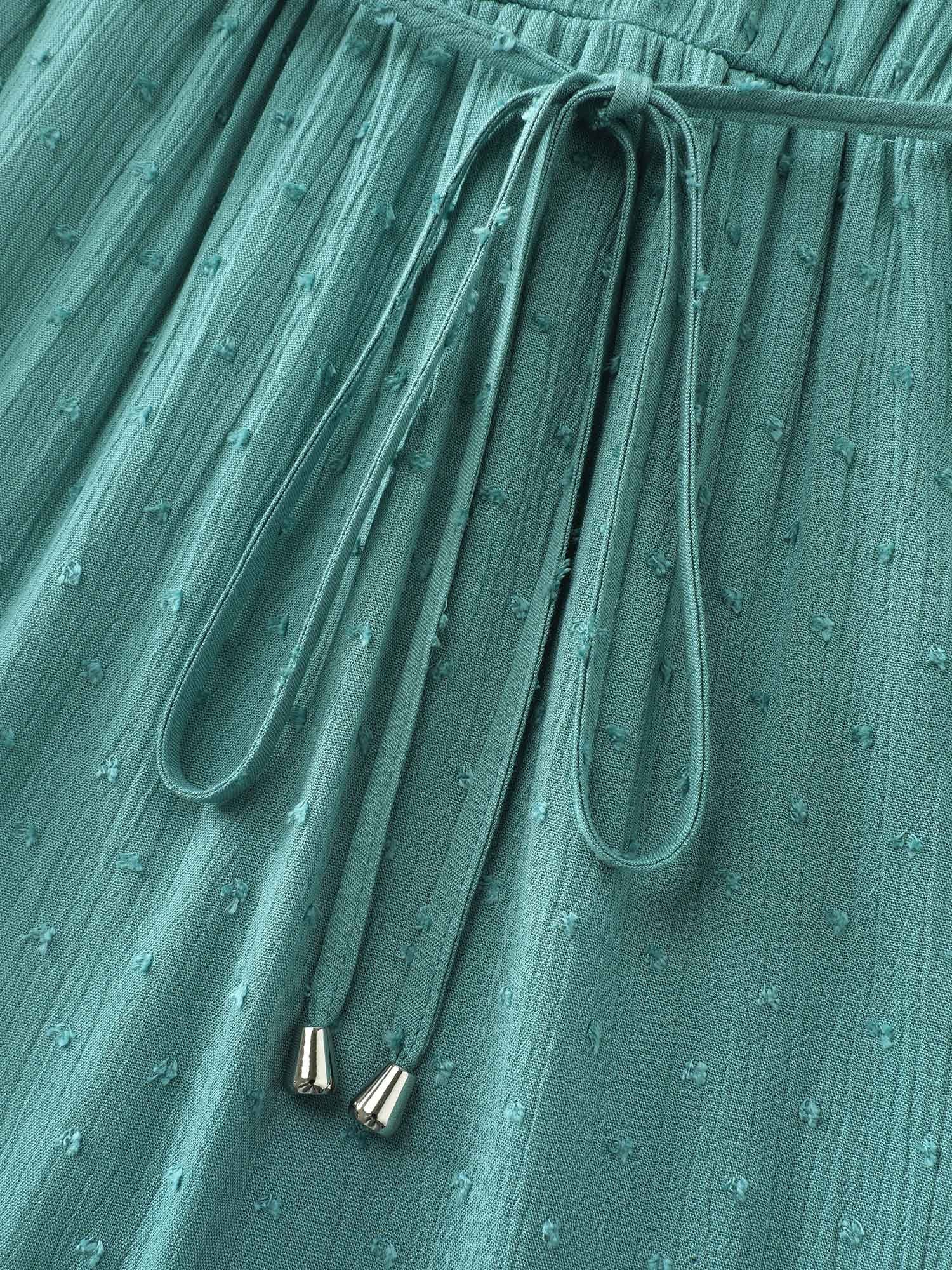 Supersoft Drawstring Waist V-Neck Dress - Image 5