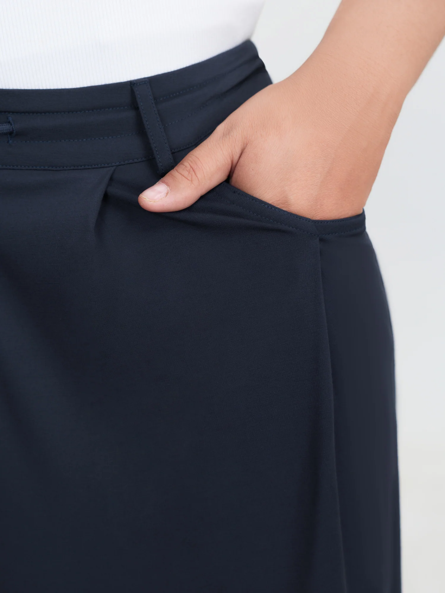 Supersoft Drawstring Waist Wide-Leg Pants - Image 3