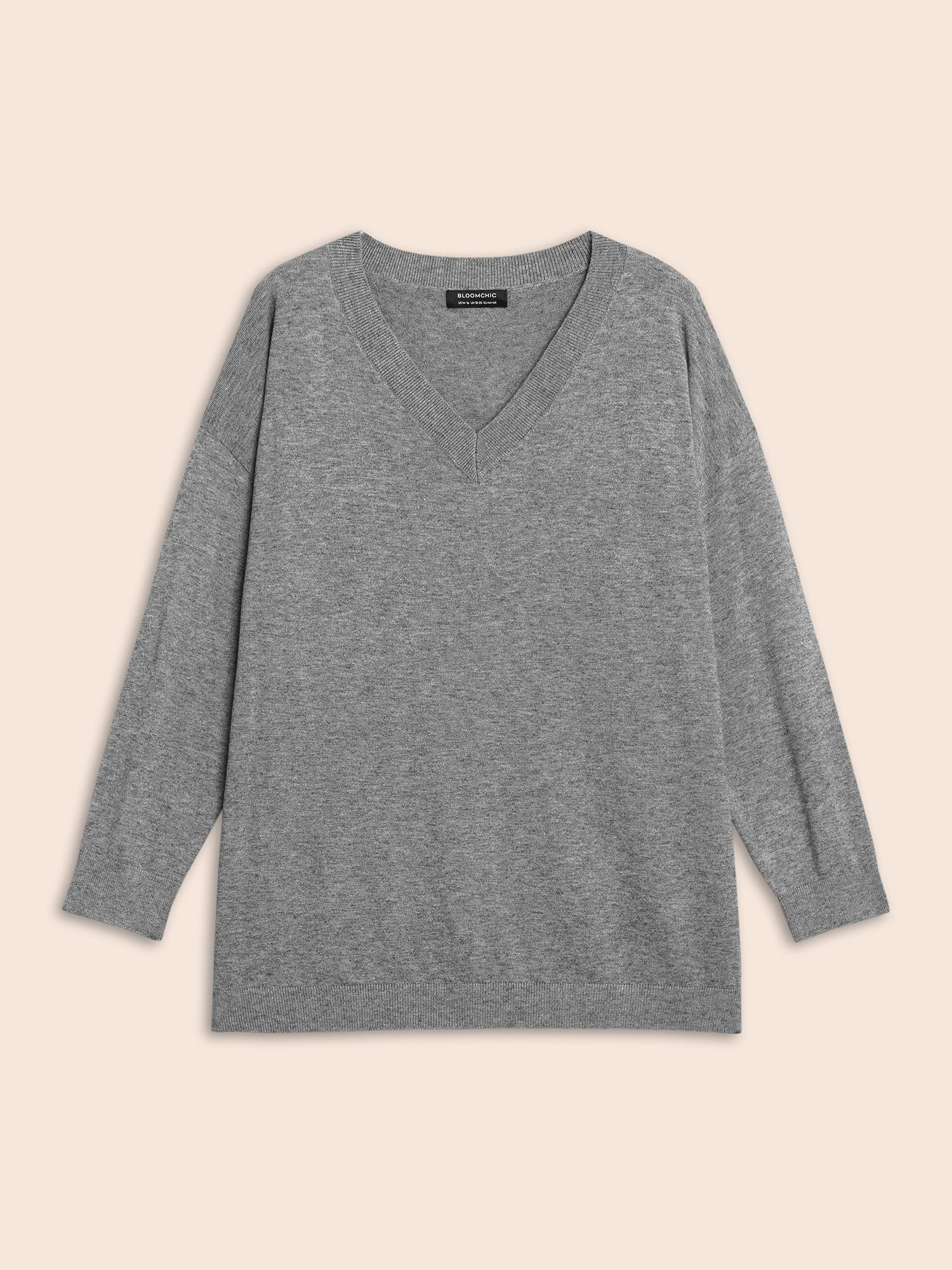 Supersoft Drop Shoulder V-Neck Top - Image 8