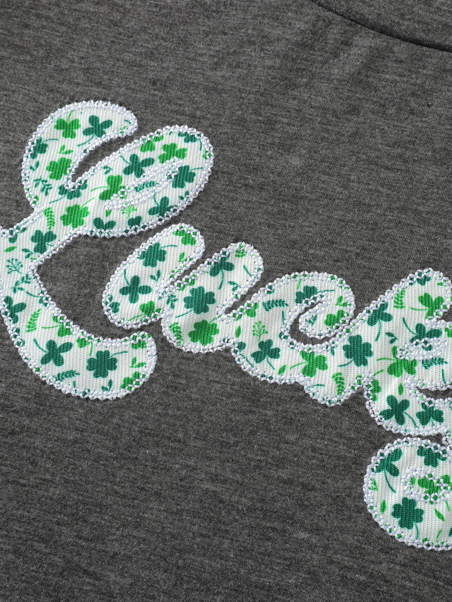 Supersoft Embroidered Patchwork Round Neck T-Shirt - Image 5
