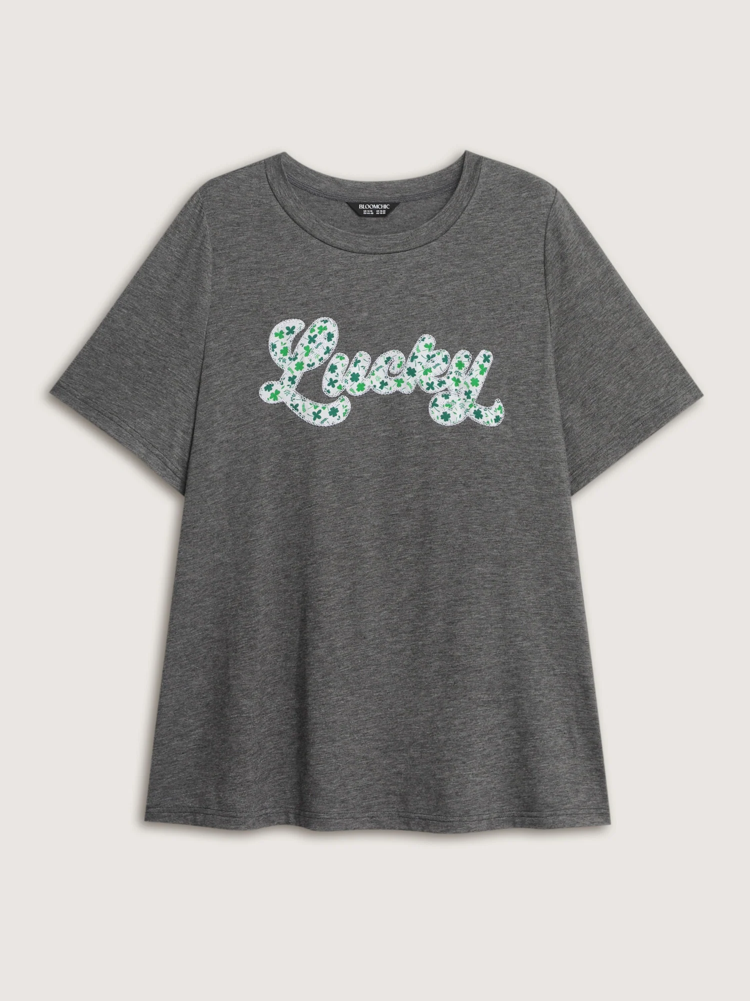 Supersoft Embroidered Patchwork Round Neck T-Shirt - Image 6