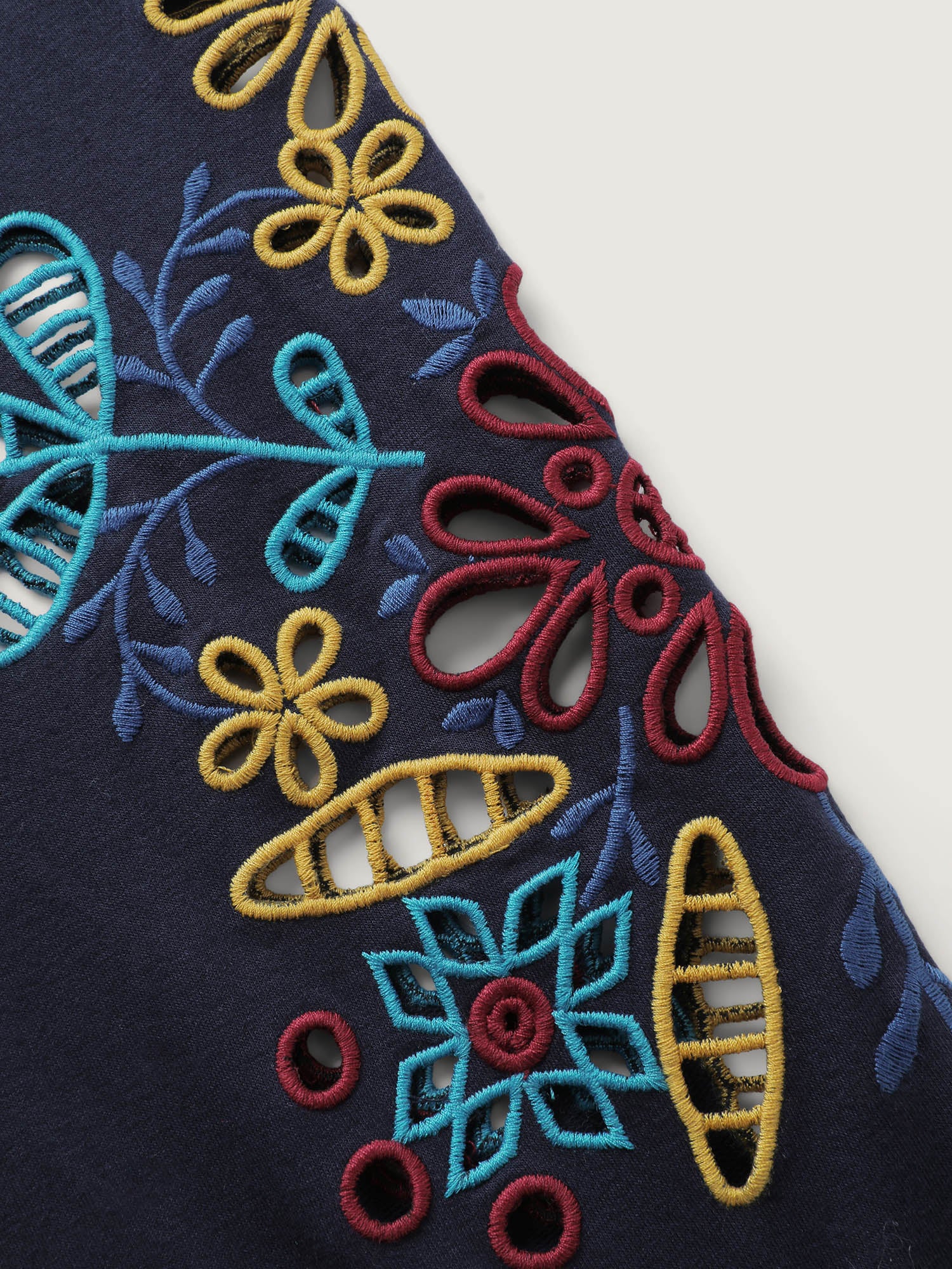 Supersoft Embroidered Sleeve Solid Hoodie - Image 5