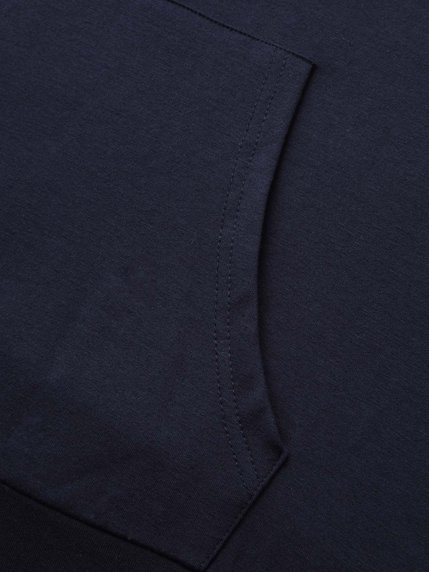 Supersoft Embroidered Sleeve Solid Hoodie - Image 6