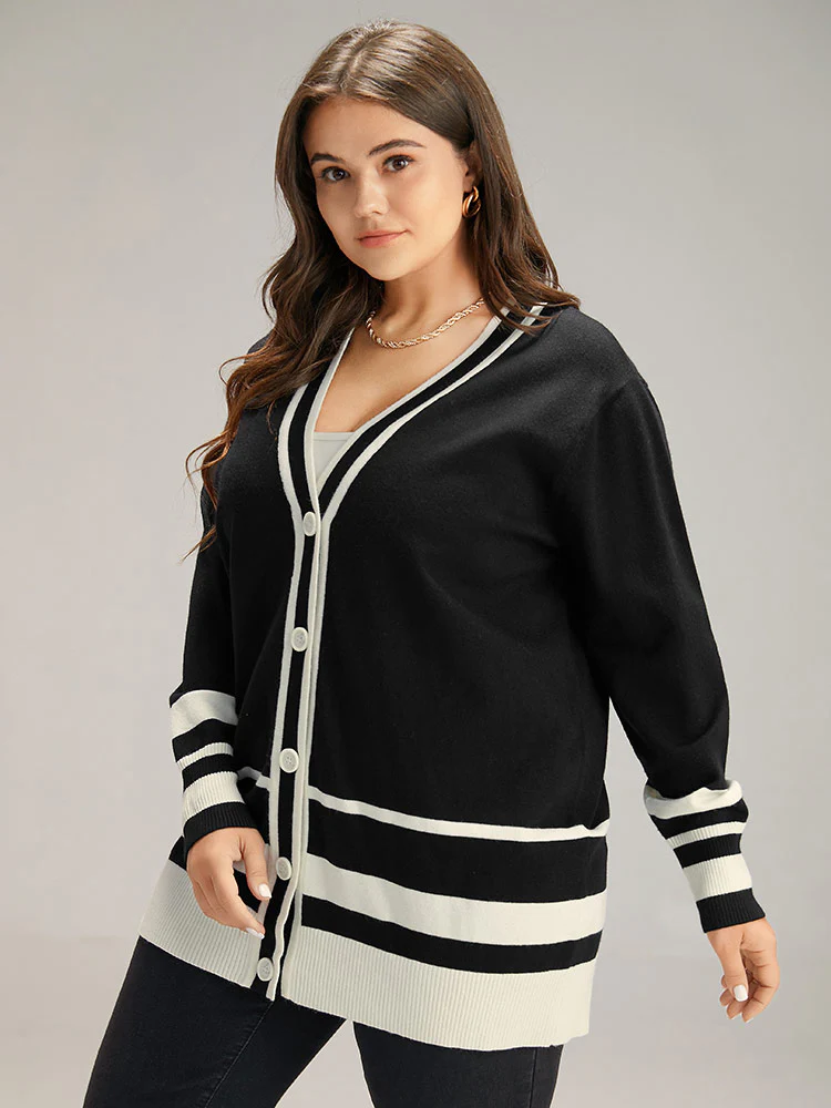 Supersoft Essentials Anti-Pilling Contrast Button Up Cardigan - Image 4