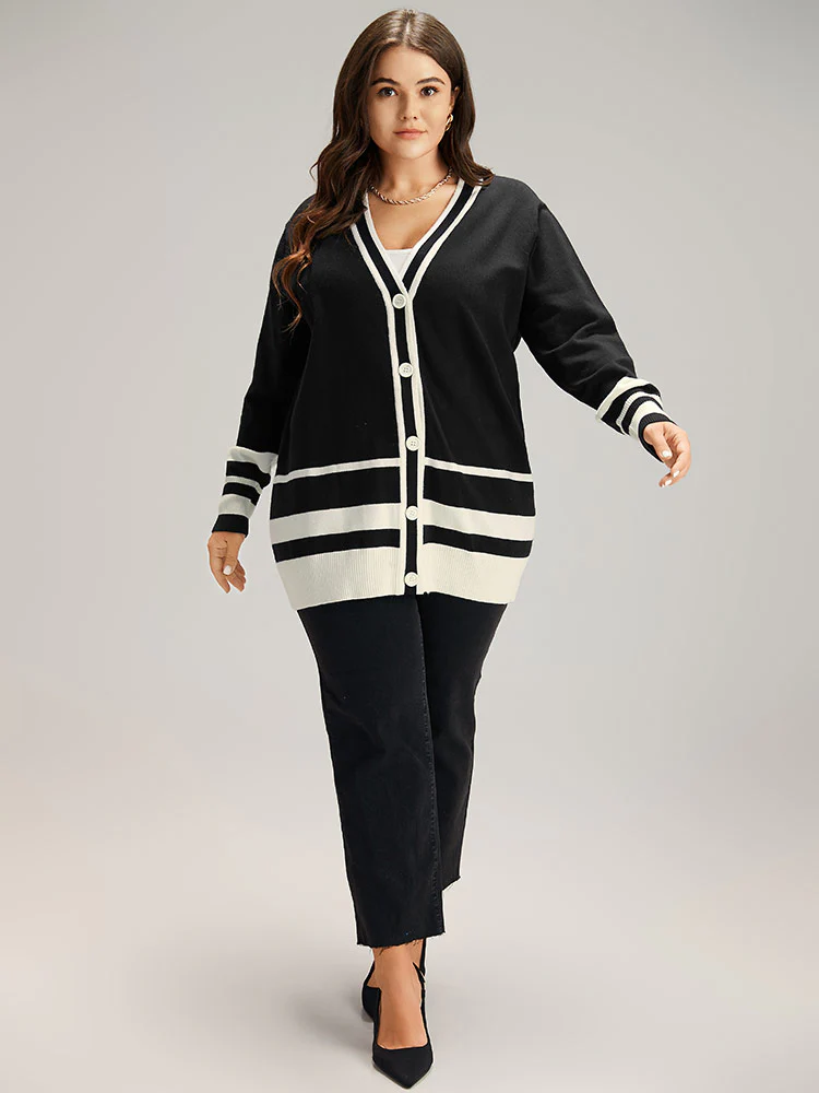 Supersoft Essentials Anti-Pilling Contrast Button Up Cardigan - Image 5