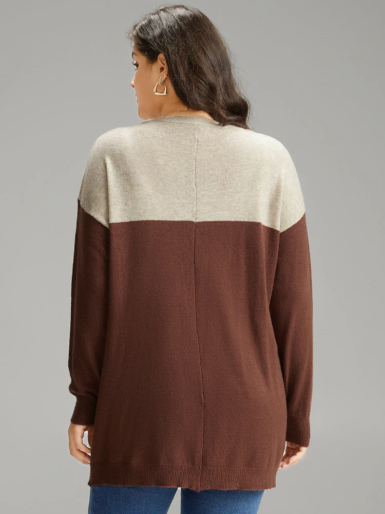Supersoft Essentials Anti-Pilling Contrast Button Up Pullover - Image 2