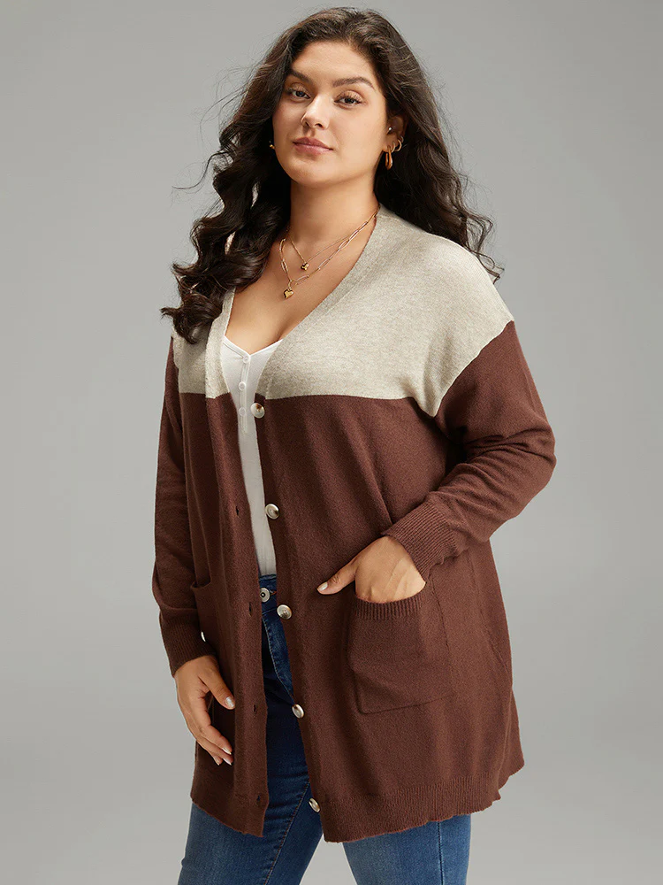 Supersoft Essentials Anti-Pilling Contrast Button Up Pullover - Image 3