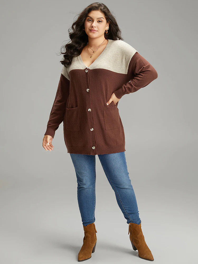 Supersoft Essentials Anti-Pilling Contrast Button Up Pullover - Image 4