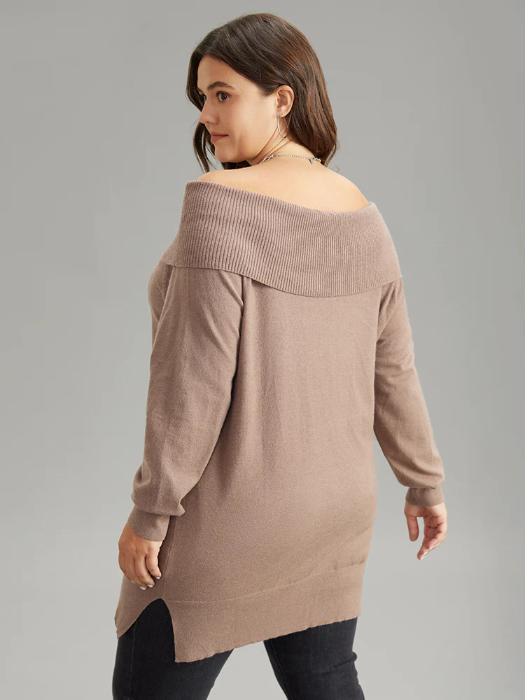 Supersoft Essentials Anti-Pilling Off Shoulder Pullover - Image 2
