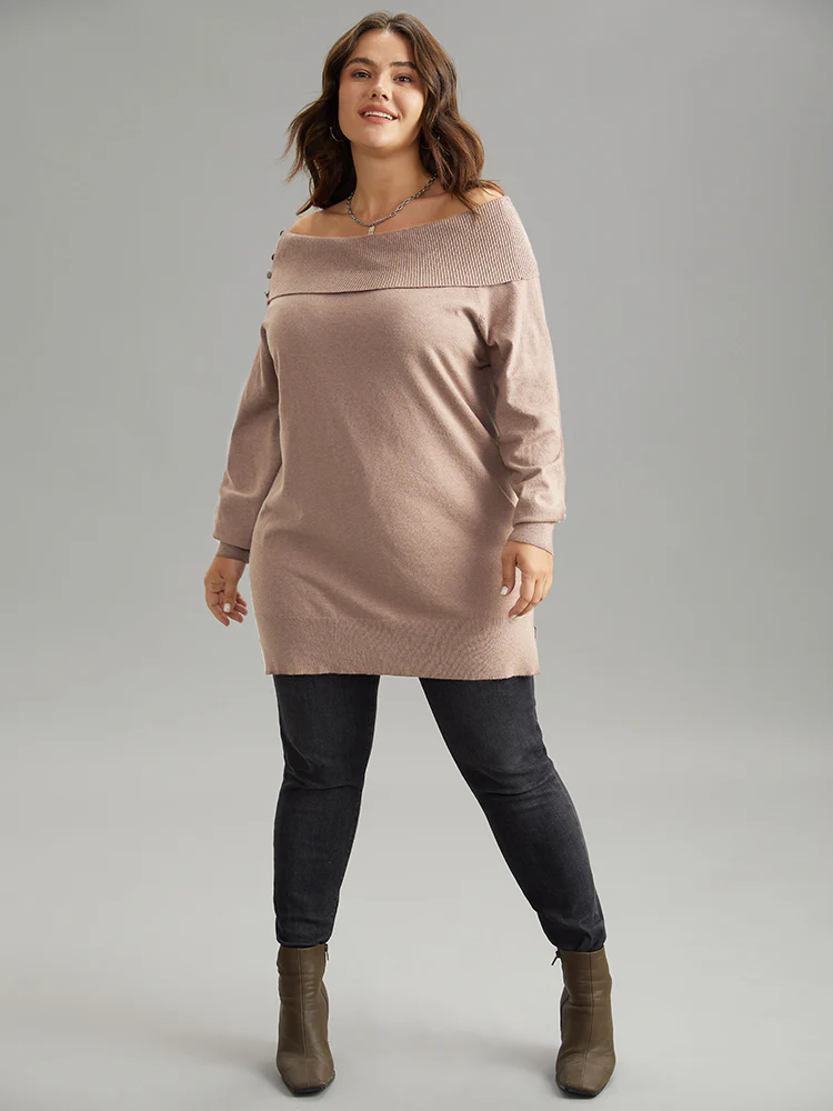 Supersoft Essentials Anti-Pilling Off Shoulder Pullover - Image 4
