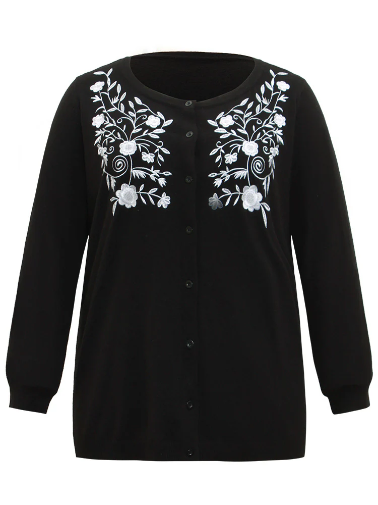 Supersoft Essentials Anti-Pilling Silhouette Floral Print Cardigan - Image 8