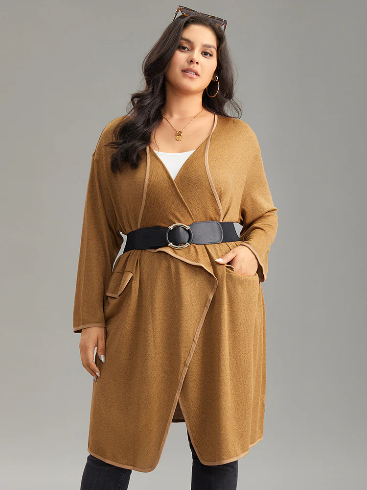 Supersoft Essentials Asymmetrical Neck Plain Kimono - Image 2