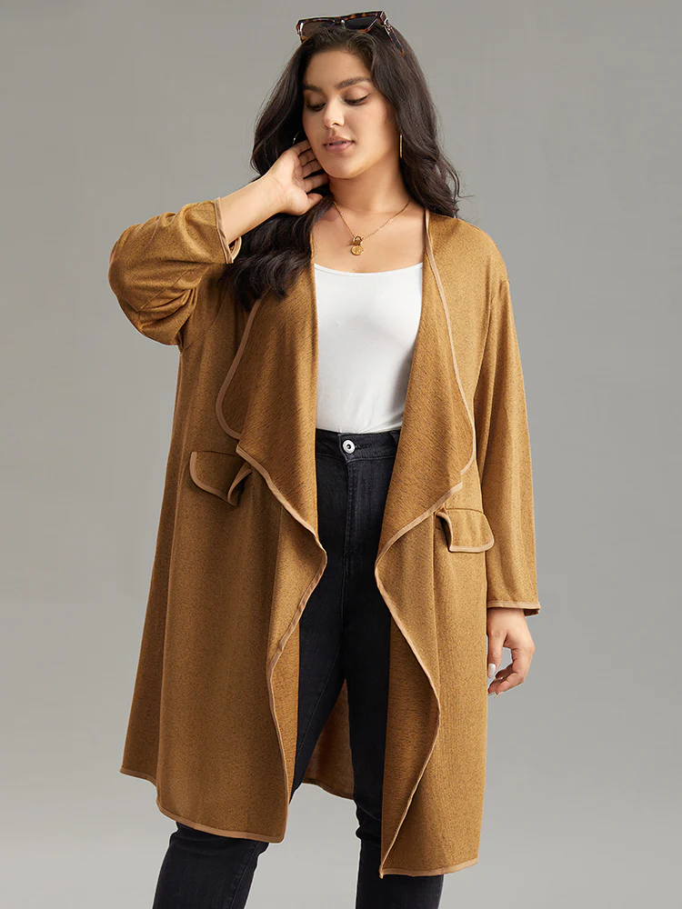 Supersoft Essentials Asymmetrical Neck Plain Kimono - Image 3