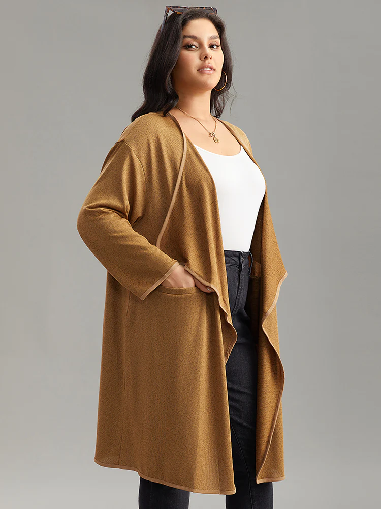 Supersoft Essentials Asymmetrical Neck Plain Kimono - Image 4