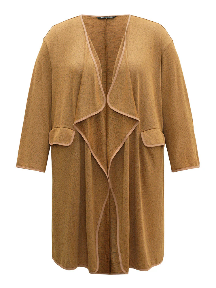 Supersoft Essentials Asymmetrical Neck Plain Kimono - Image 9