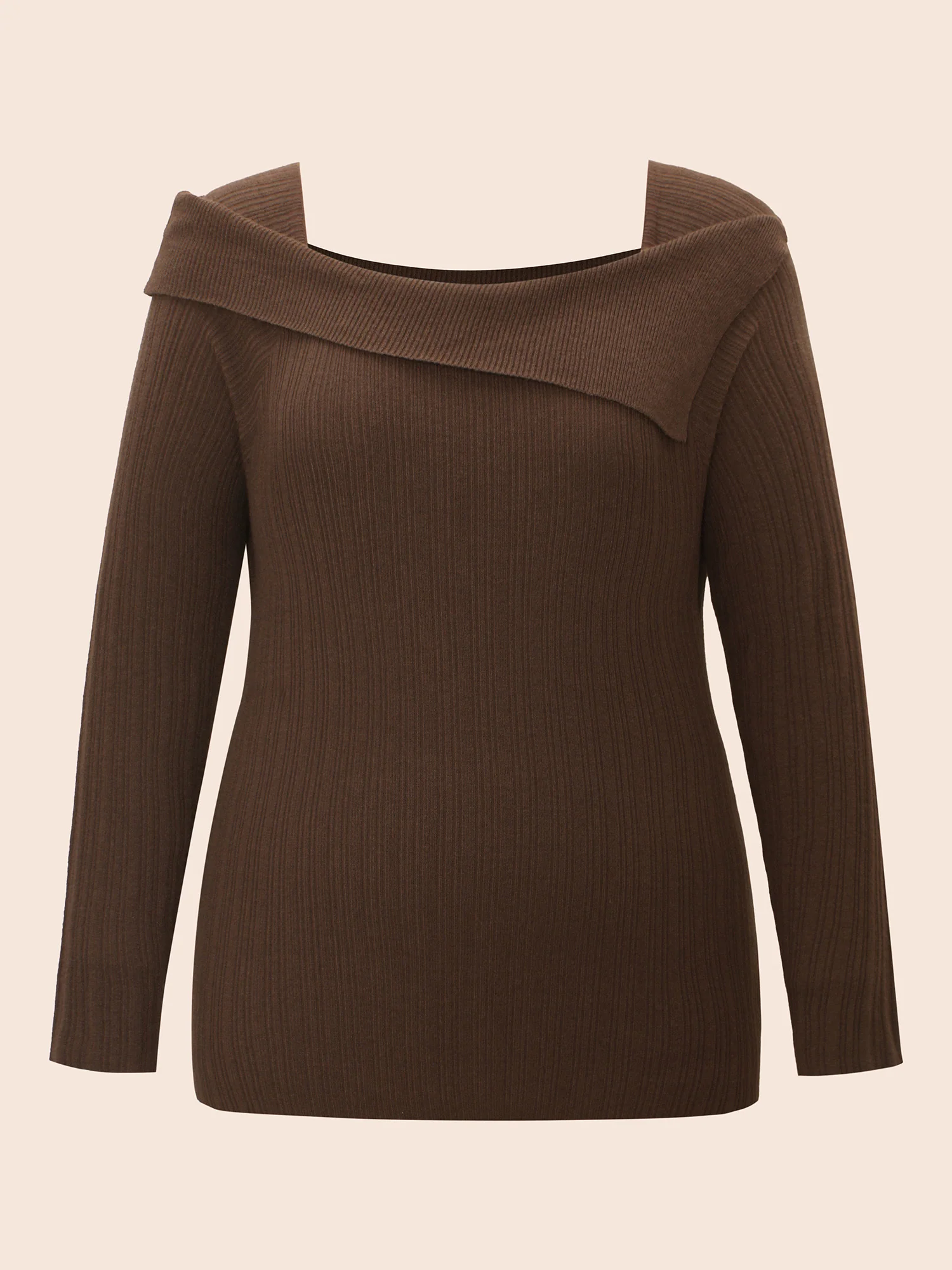 Supersoft Essentials Asymmetrical Neck Slim Fit Pullover - Image 7