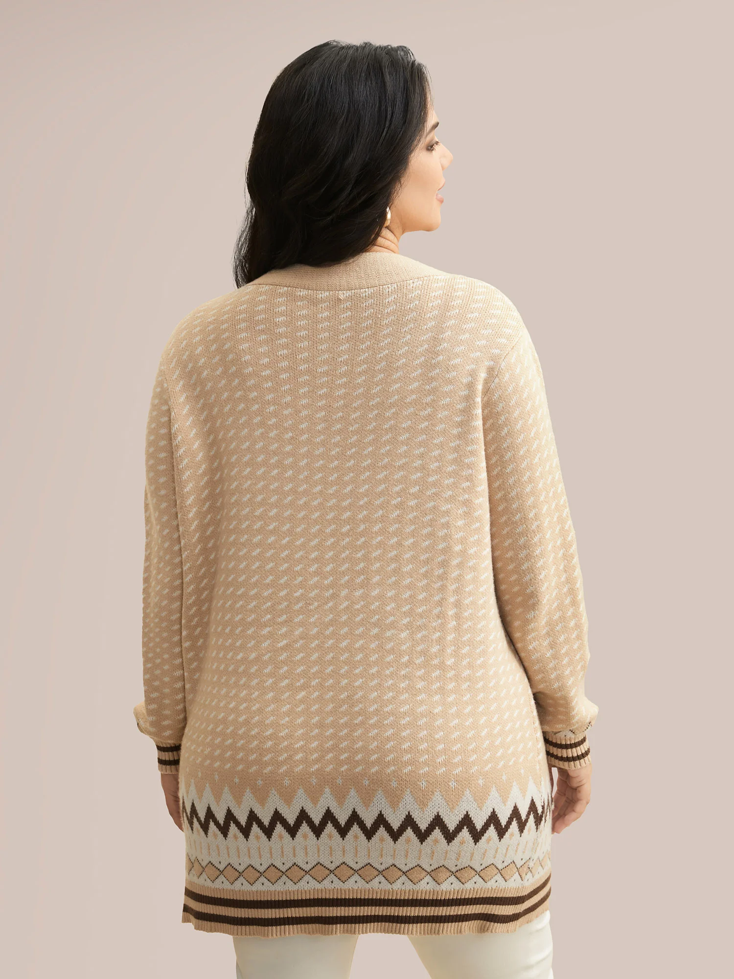 Supersoft Essentials Bandana Geometric Pocket Cardigan - Image 2