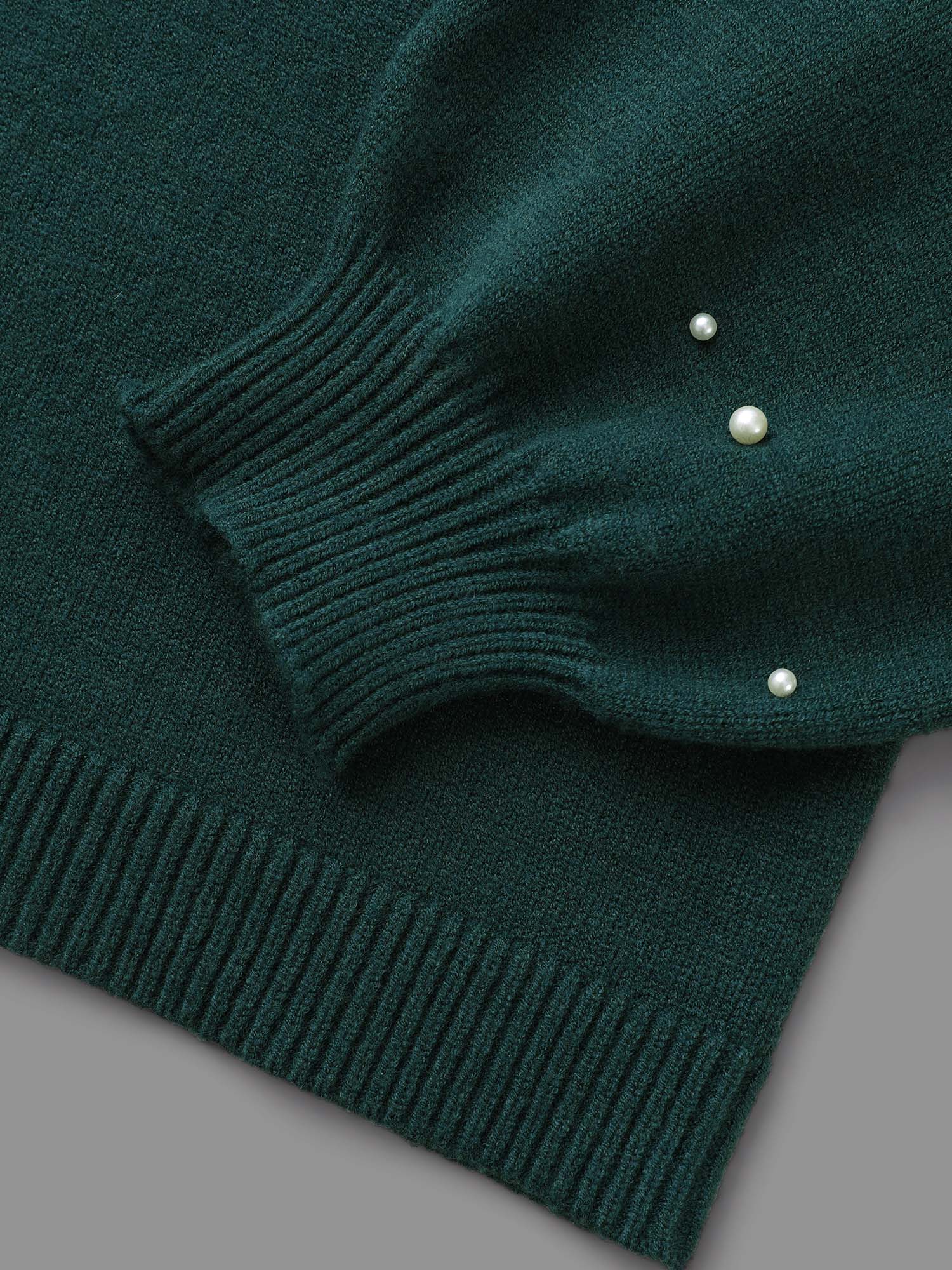 Supersoft Essentials Beaded Neckline Drop-Shoulder Pullover - Image 7
