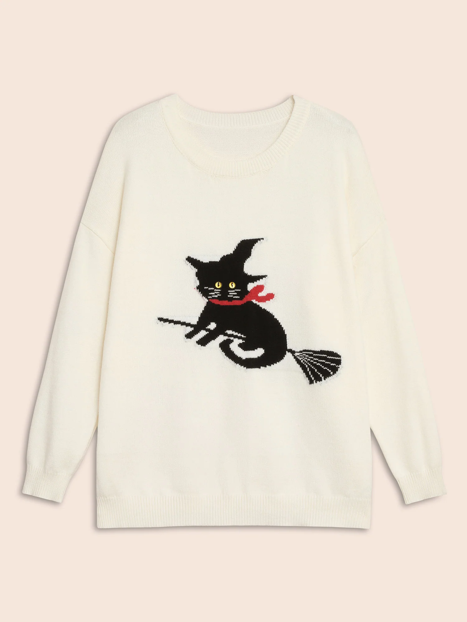 Supersoft Essentials Bewitched Cat Crew Neck Pullover - Image 7