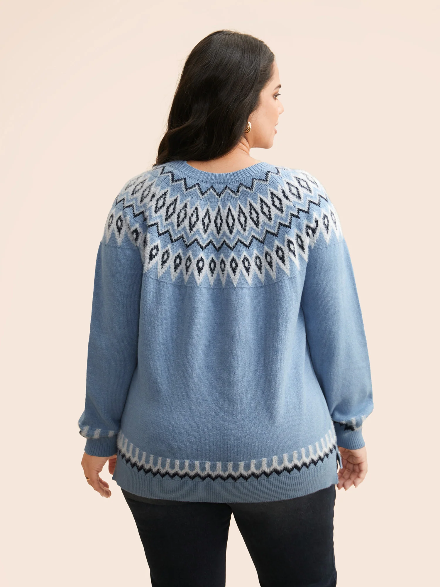 Supersoft Essentials Boho Print Raglan Sleeve Pullover - Image 2
