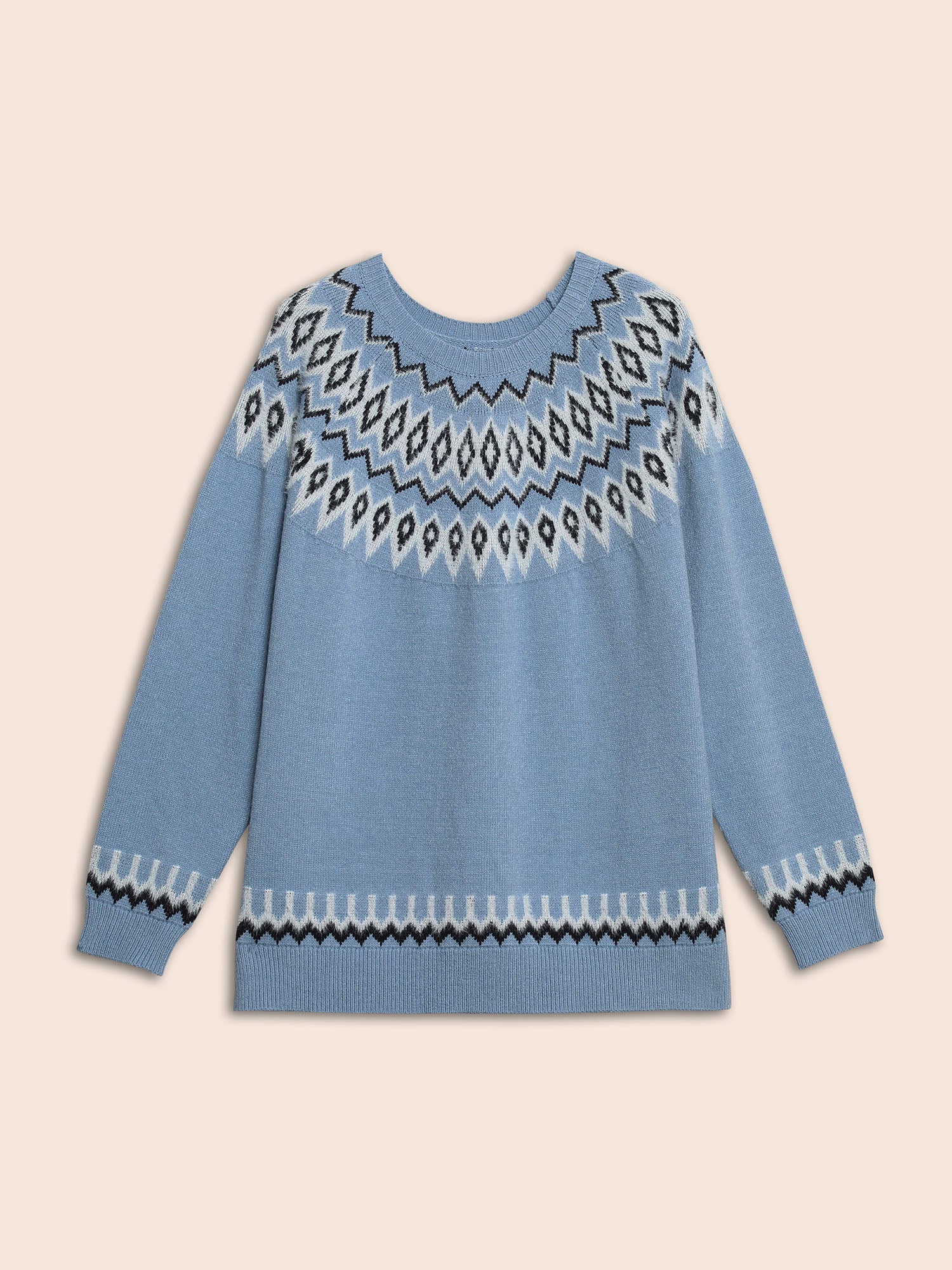Supersoft Essentials Boho Print Raglan Sleeve Pullover - Image 7