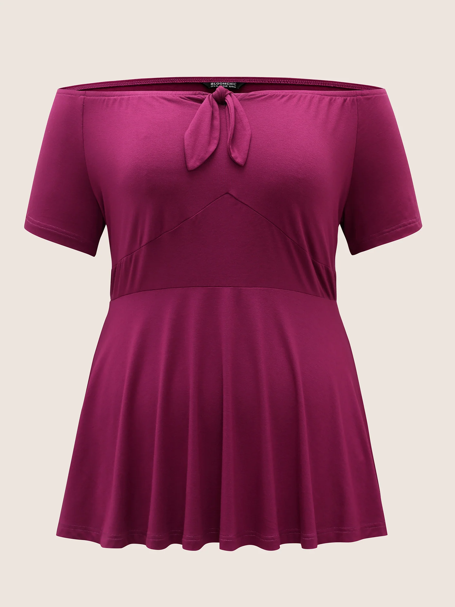 Supersoft Essentials Bowknot Off Shoulder Knit Top - Image 6