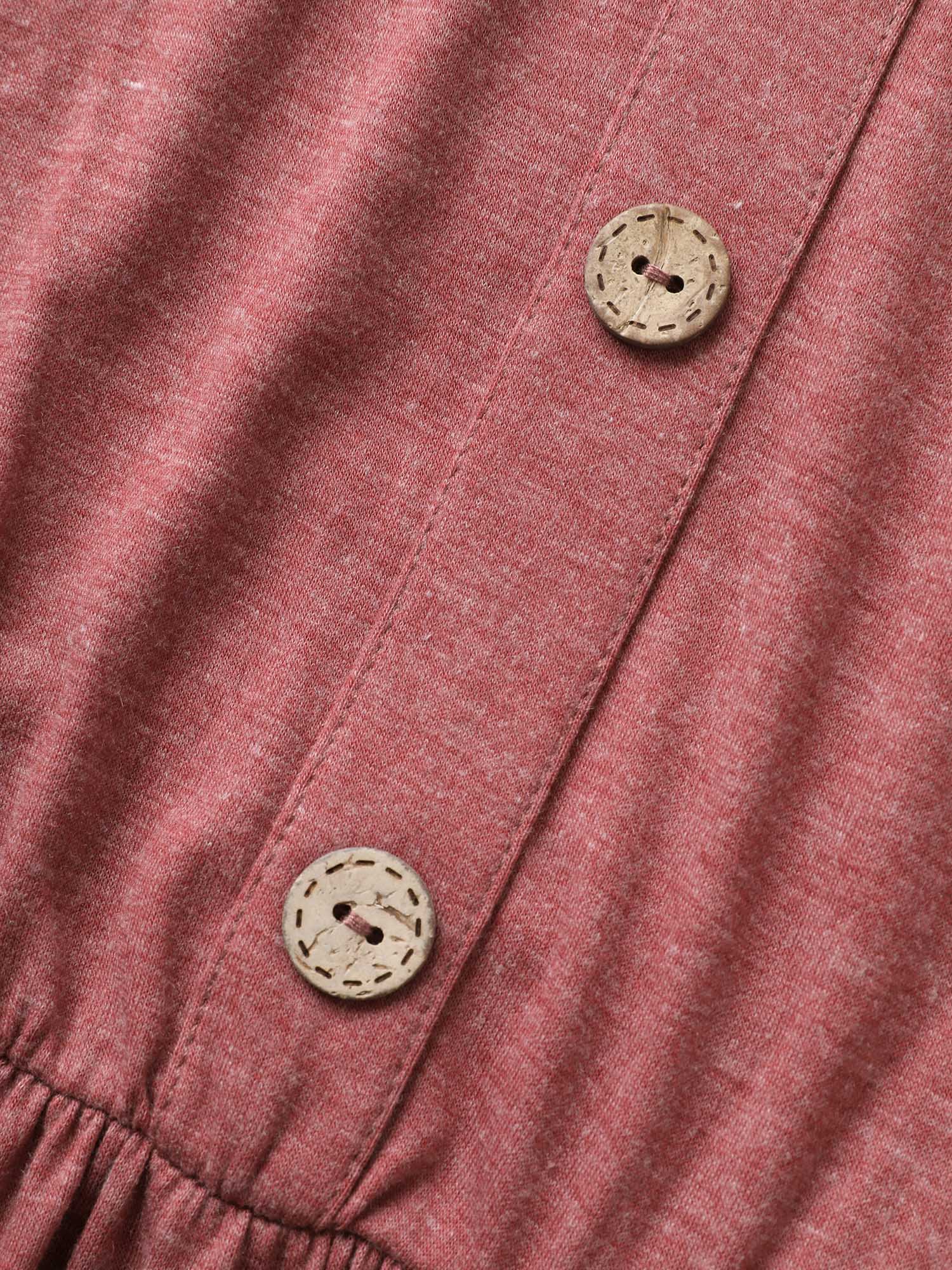 Supersoft Essentials Button Detail Belted Gathered Dress - Image 5