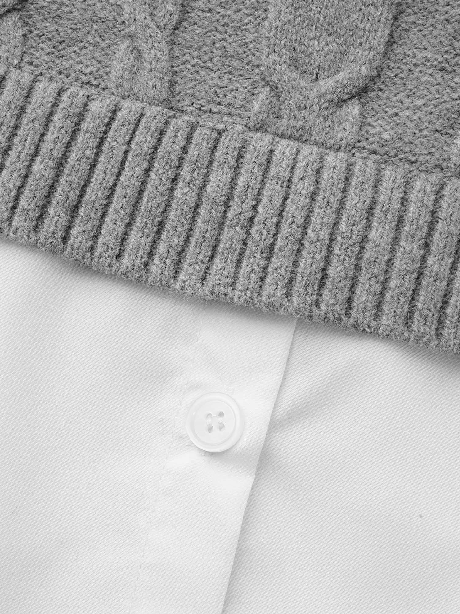 Supersoft Essentials Cable Knit Patchwork Pullover - Image 6