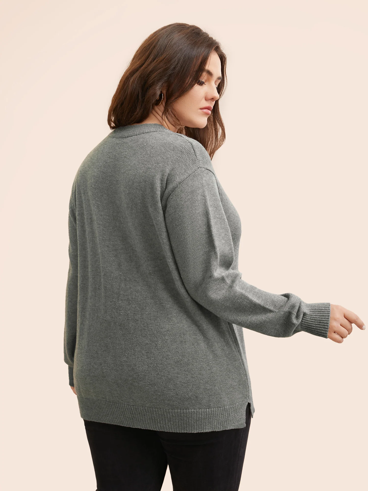 Supersoft Essentials Cat Slit Hem Pullover - Image 2