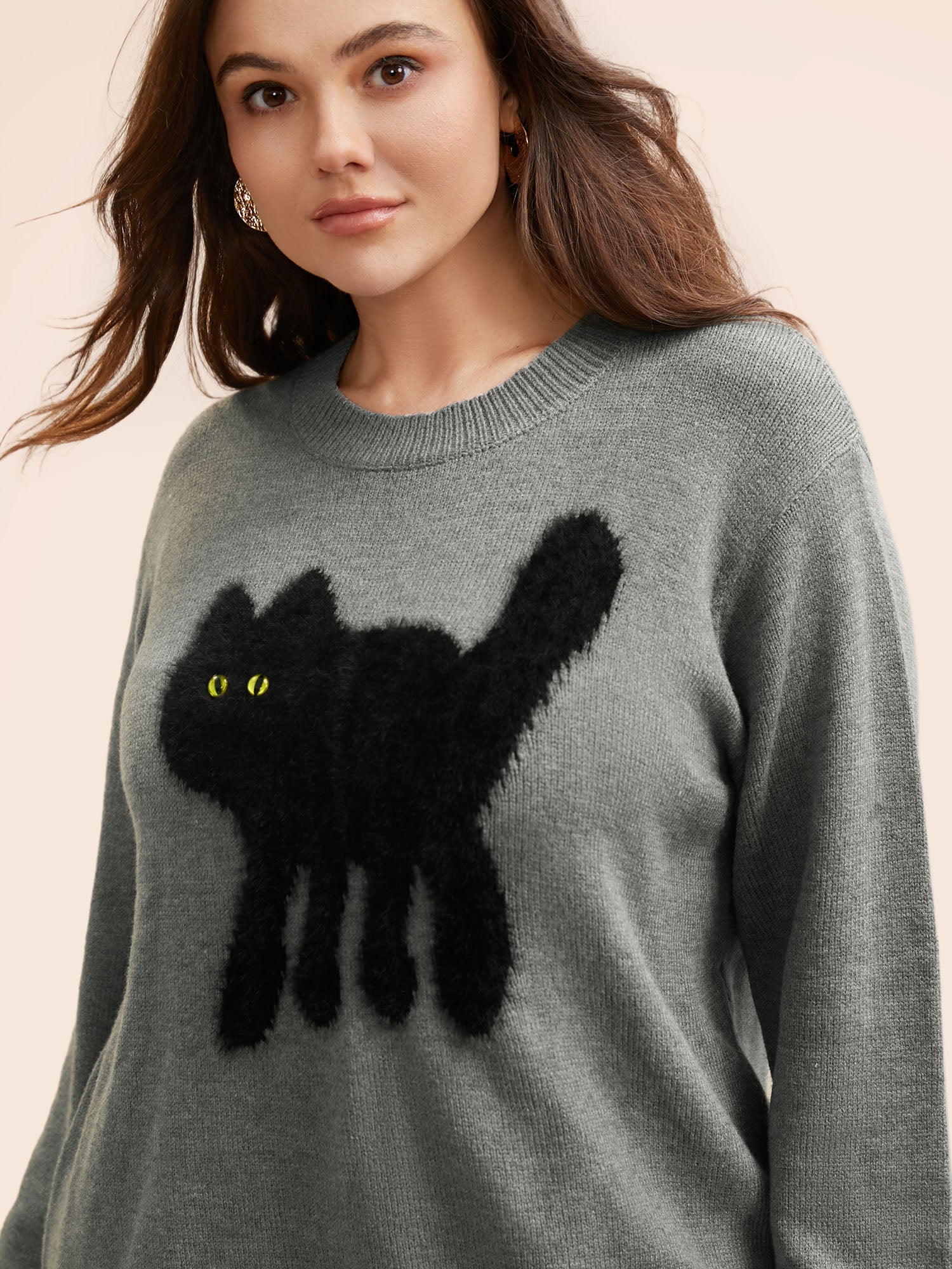 Supersoft Essentials Cat Slit Hem Pullover - Image 5