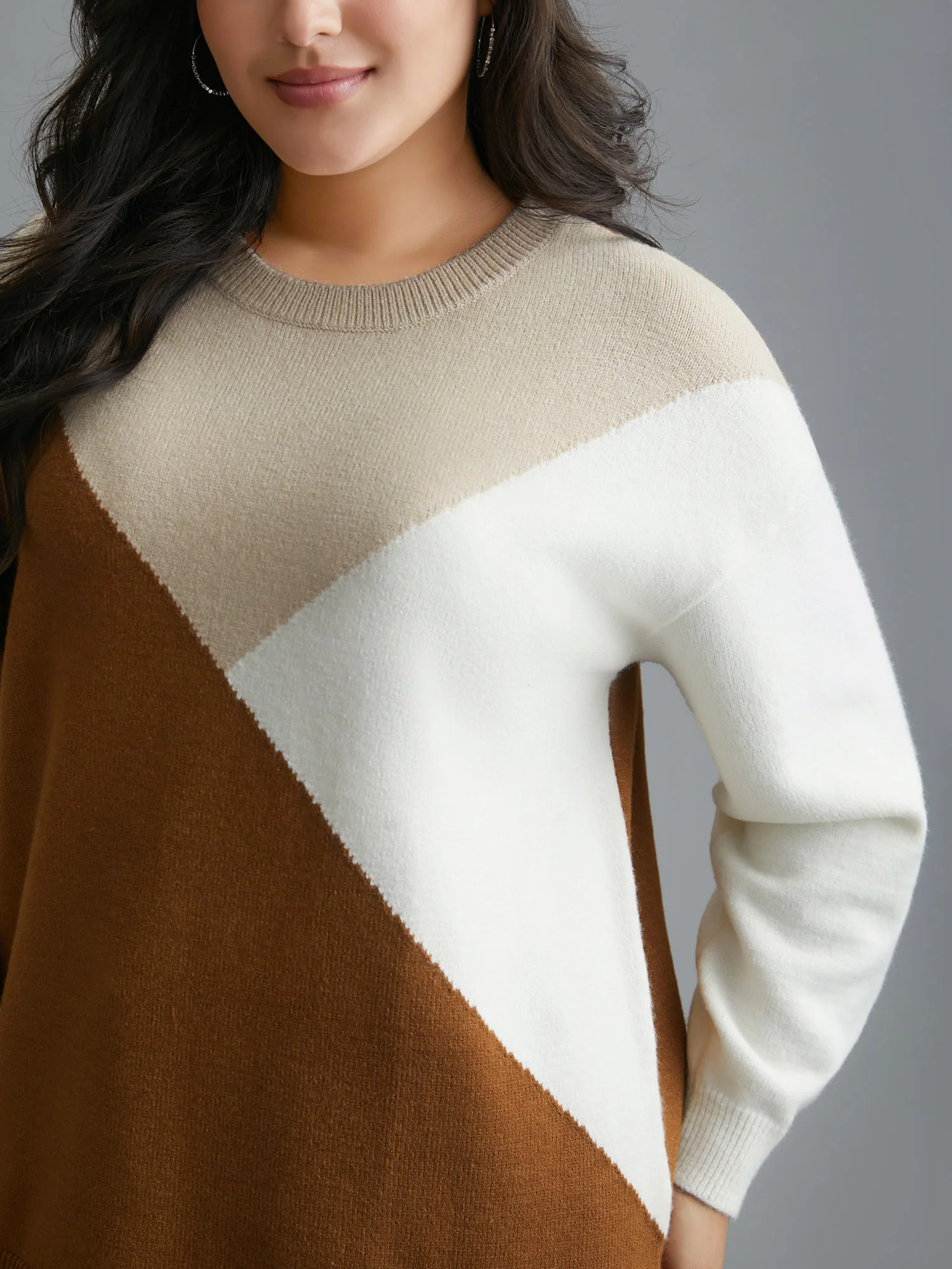 Supersoft Essentials Color Block Crew Neck Pullover - Image 5