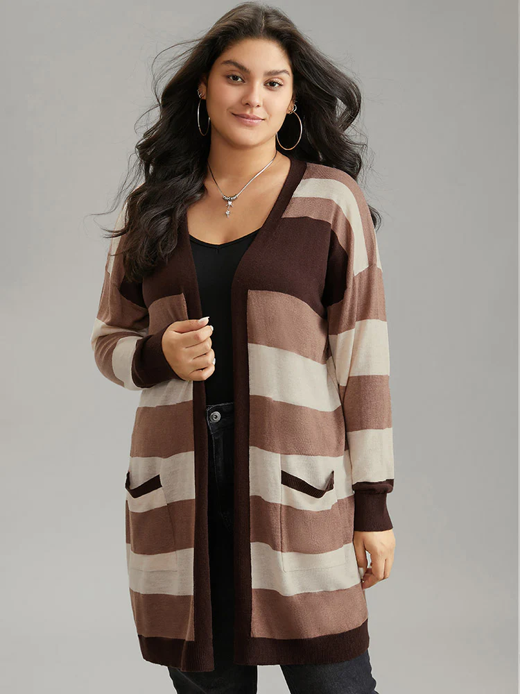 Supersoft Essentials Colorblock Contrast Pocket Cardigan - Image 3