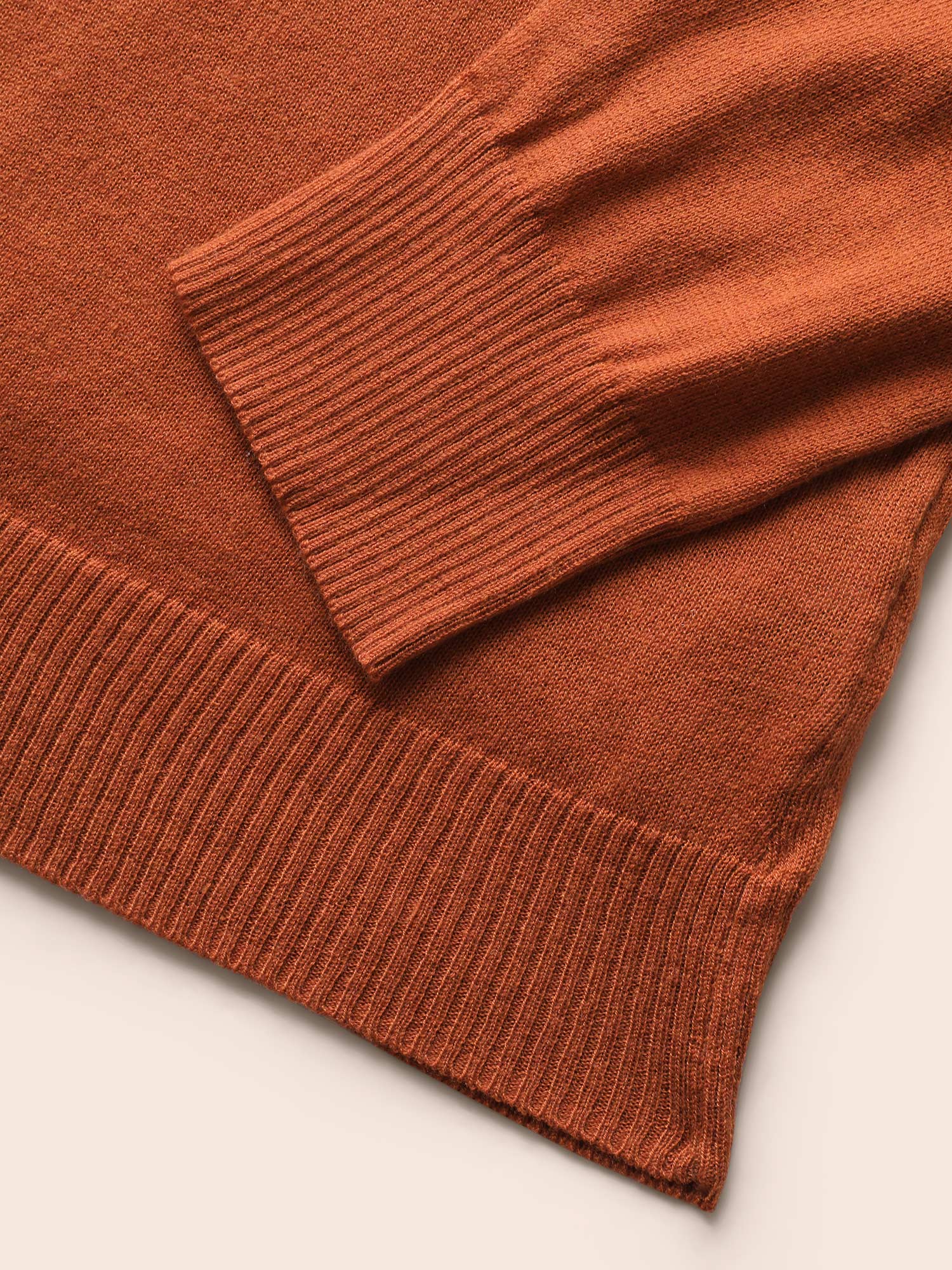Supersoft Essentials Colorblock Two Tone Patchwork V Neck Pullover - Image 11