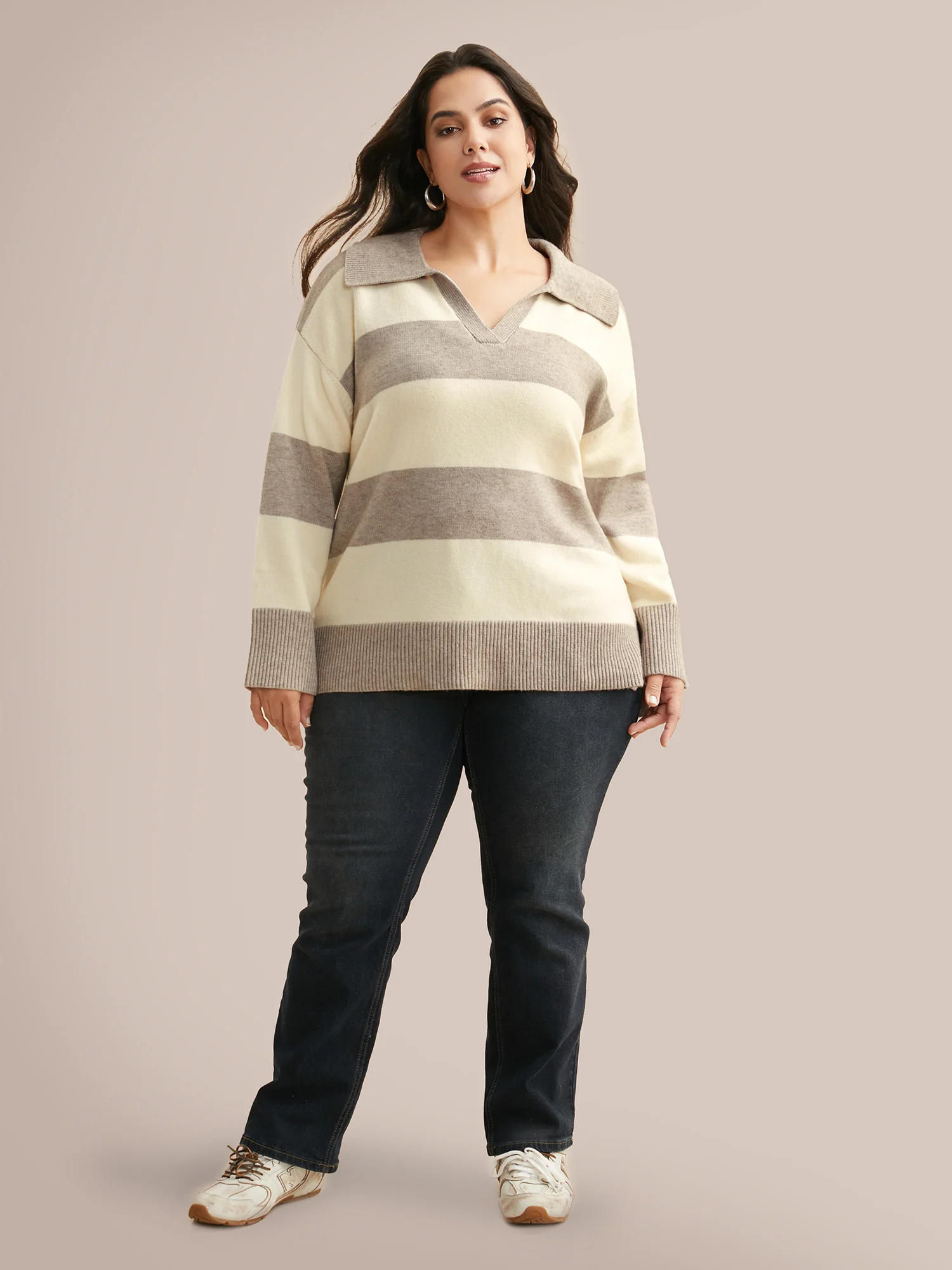 Supersoft Essentials Contrast Slit Hem Texture Pullover - Image 2