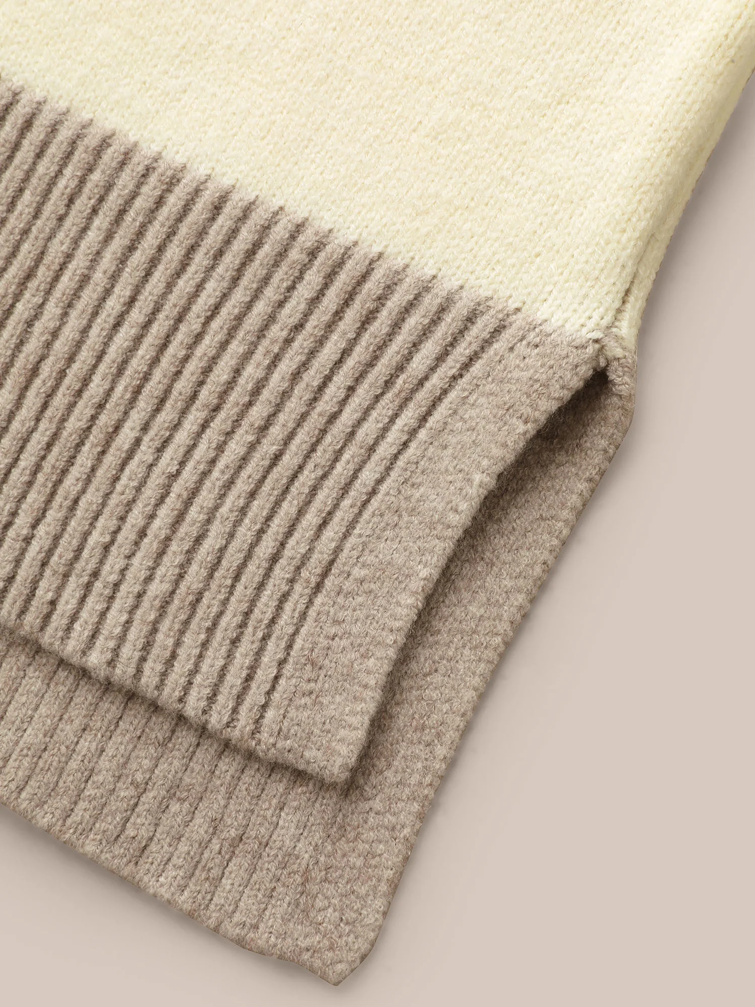 Supersoft Essentials Contrast Slit Hem Texture Pullover - Image 6