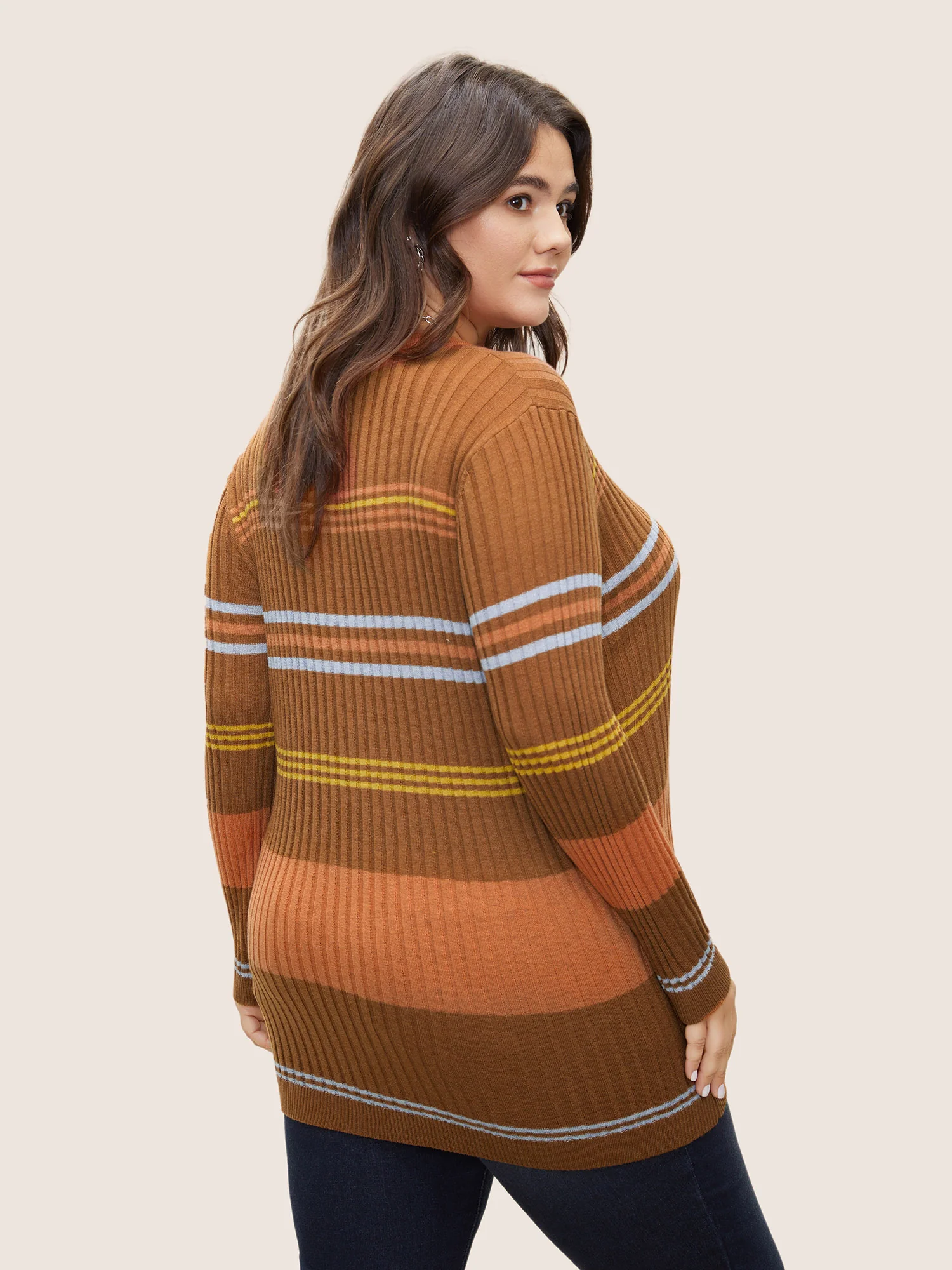 Supersoft Essentials Contrast Striped Pullover - Image 2