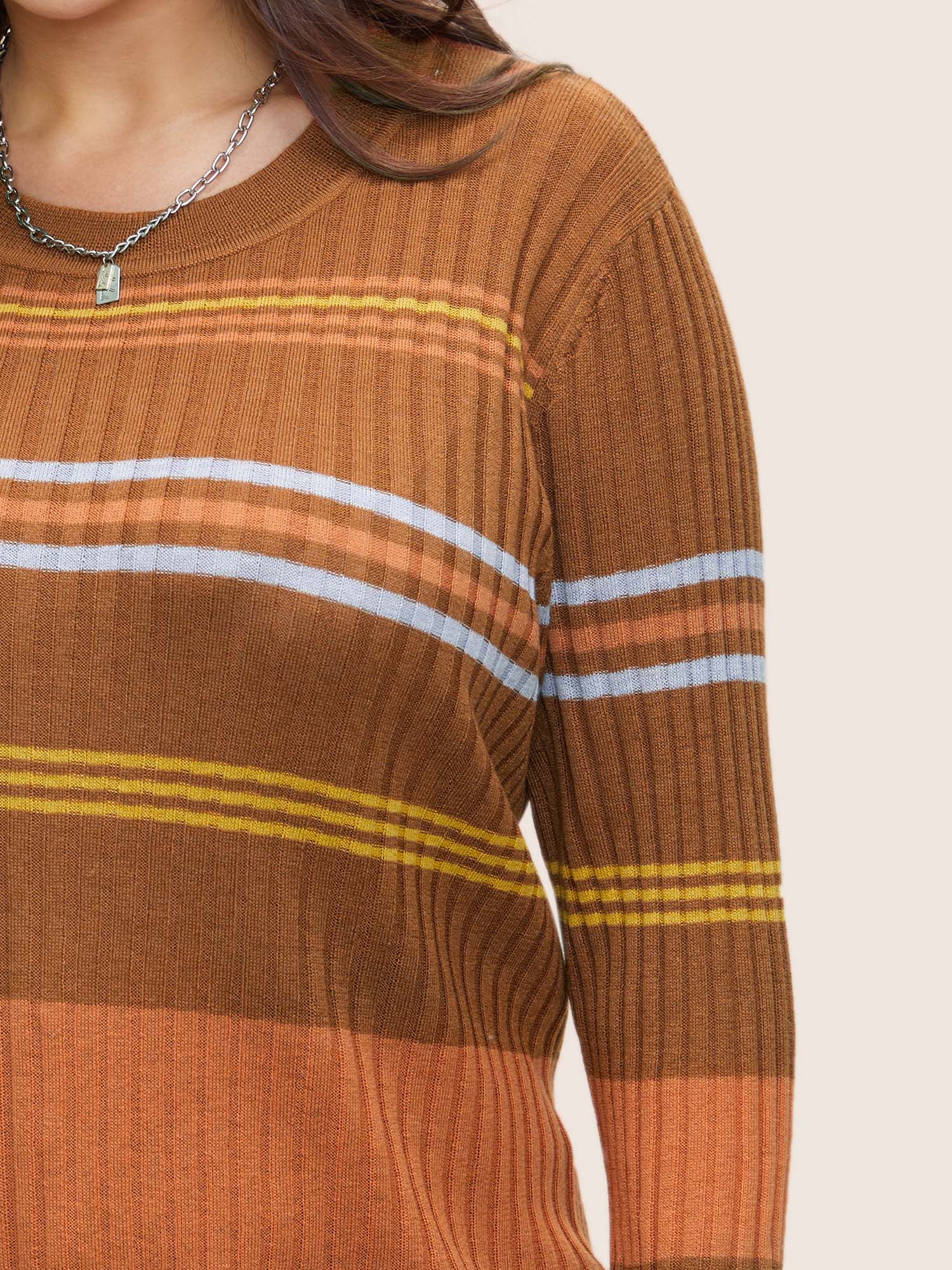 Supersoft Essentials Contrast Striped Pullover - Image 4